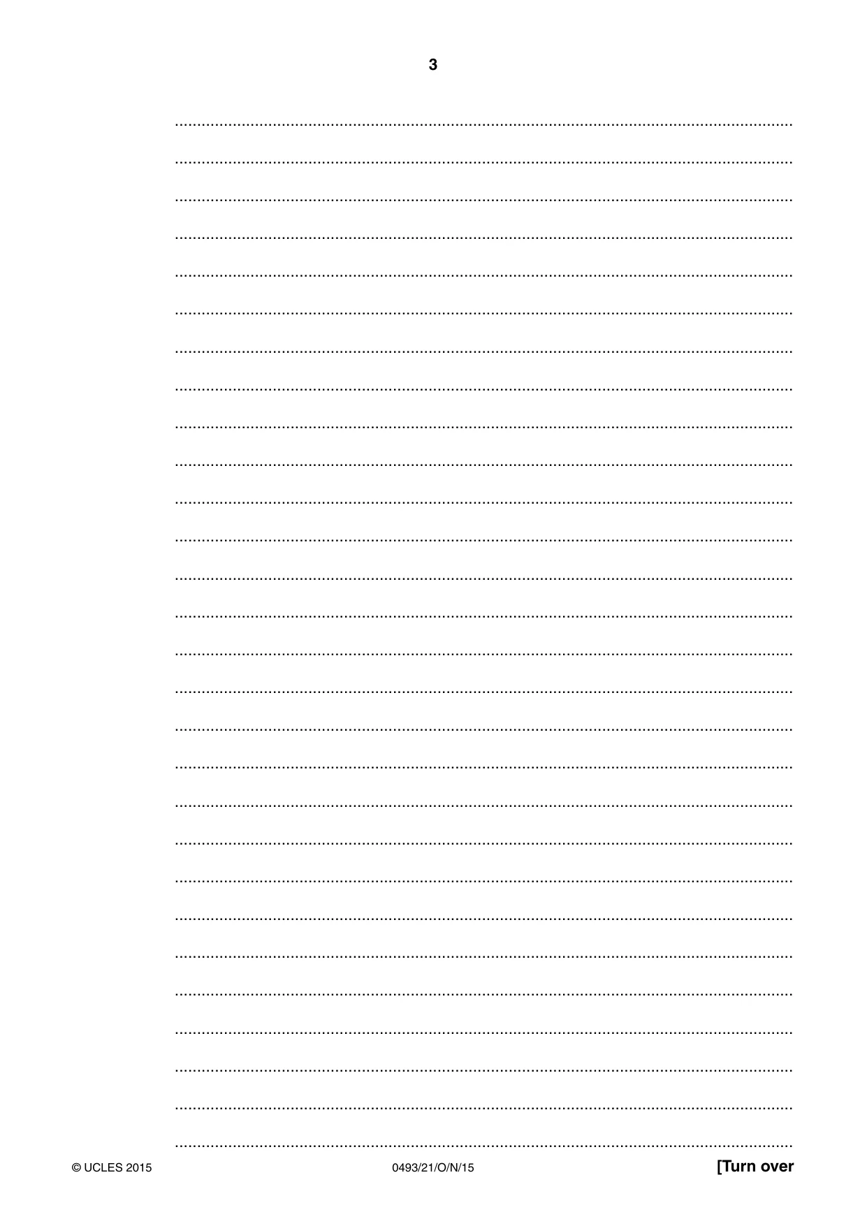 Cambridge IGCSE Islamiyat 0493 2015 Oct/Nov Paper 2 · Variant 1 question paper, page 3 of 16