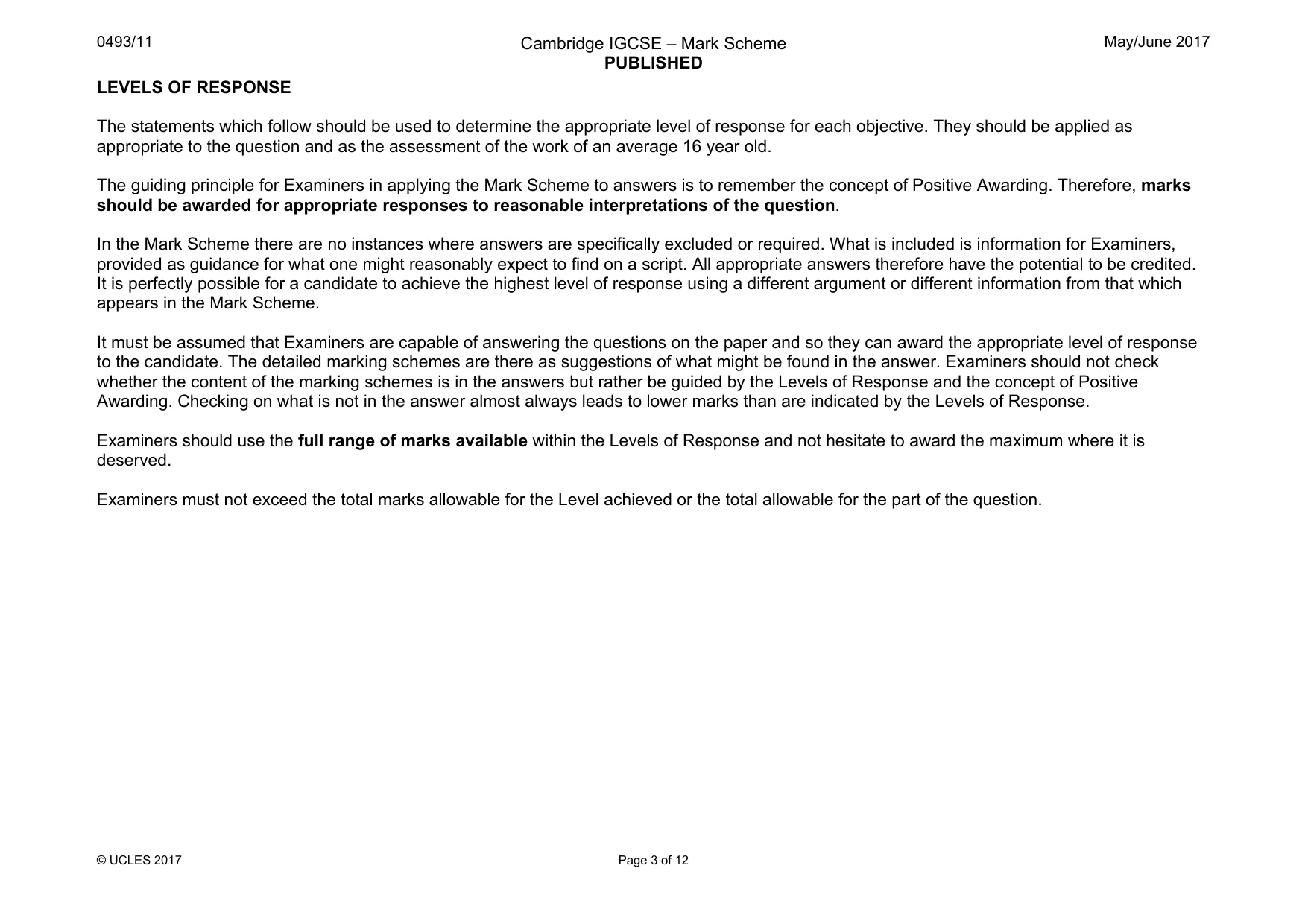Mark scheme, page 3 of 12