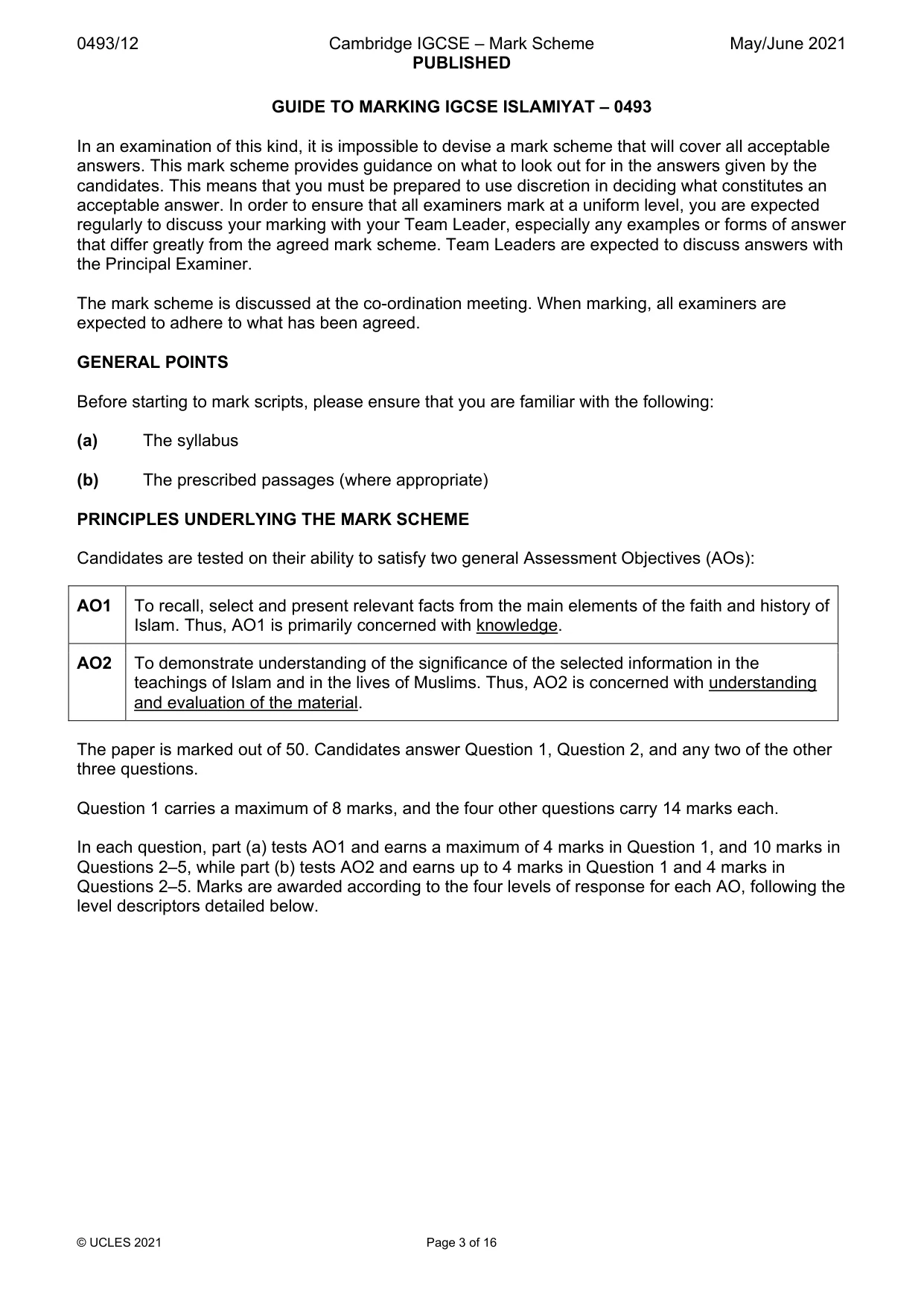 Mark scheme, page 3 of 16