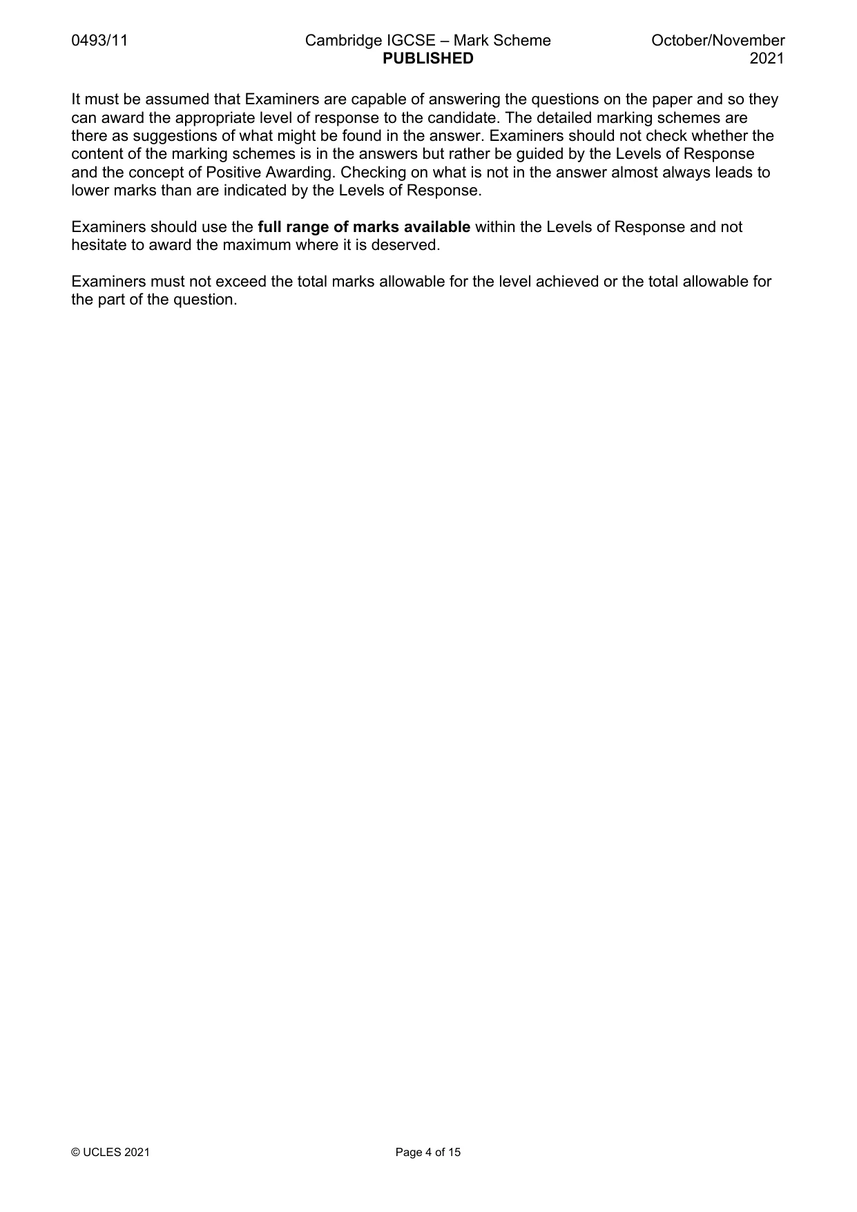 Mark scheme, page 4 of 15