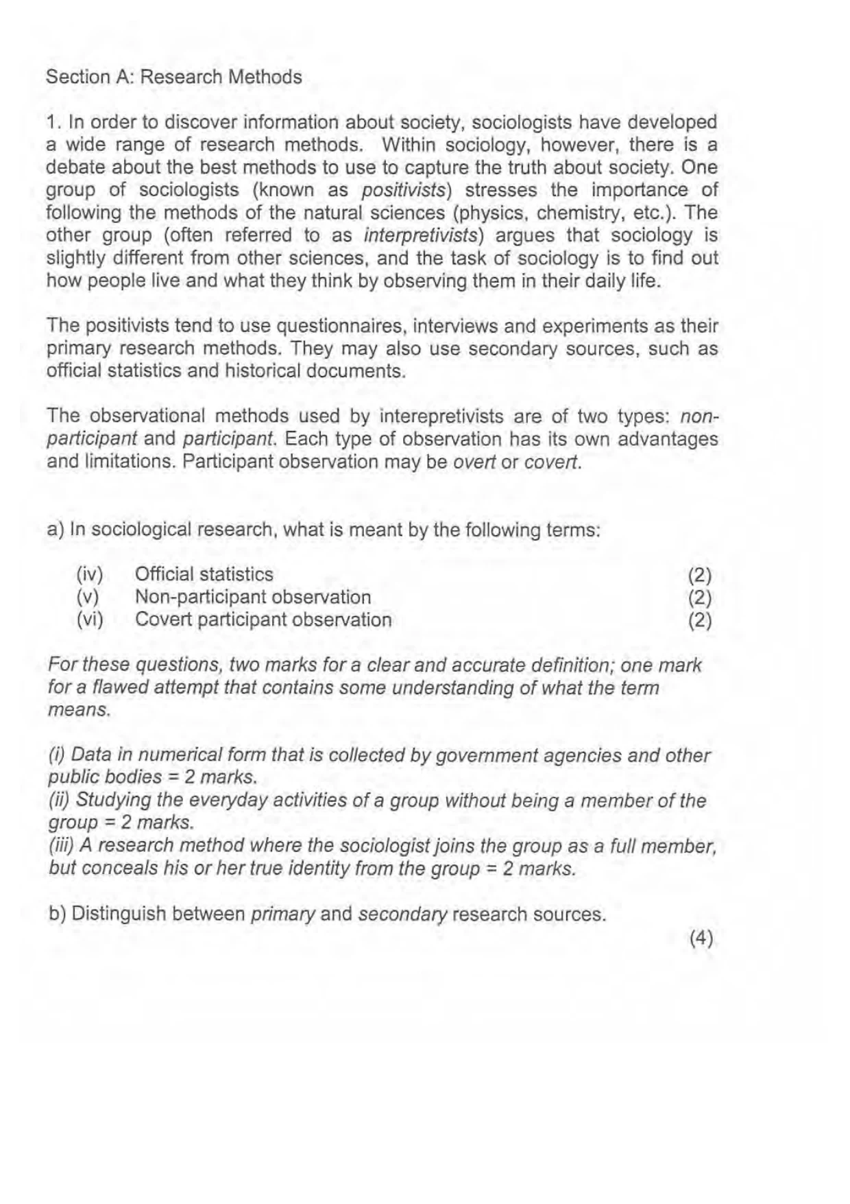 Mark scheme, page 4 of 13
