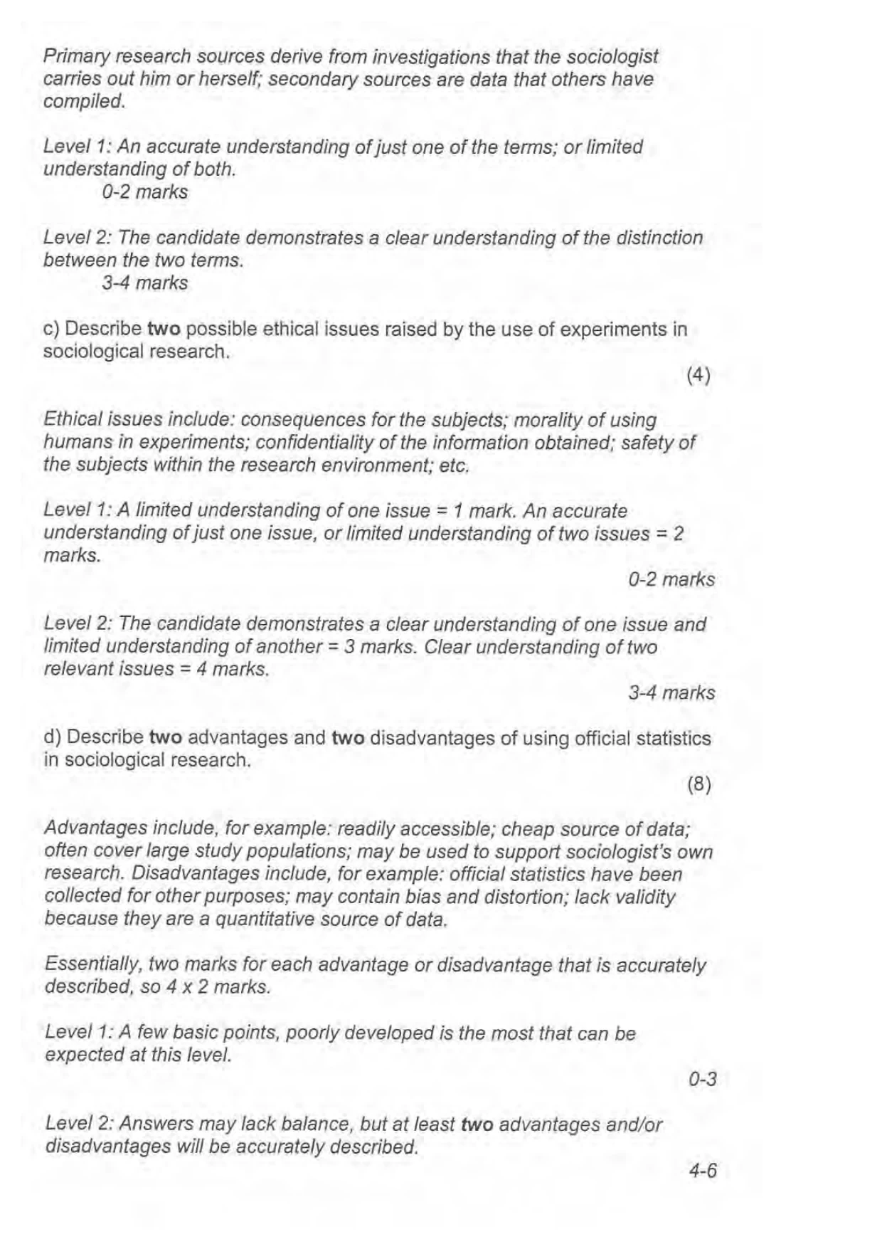 Mark scheme, page 5 of 13