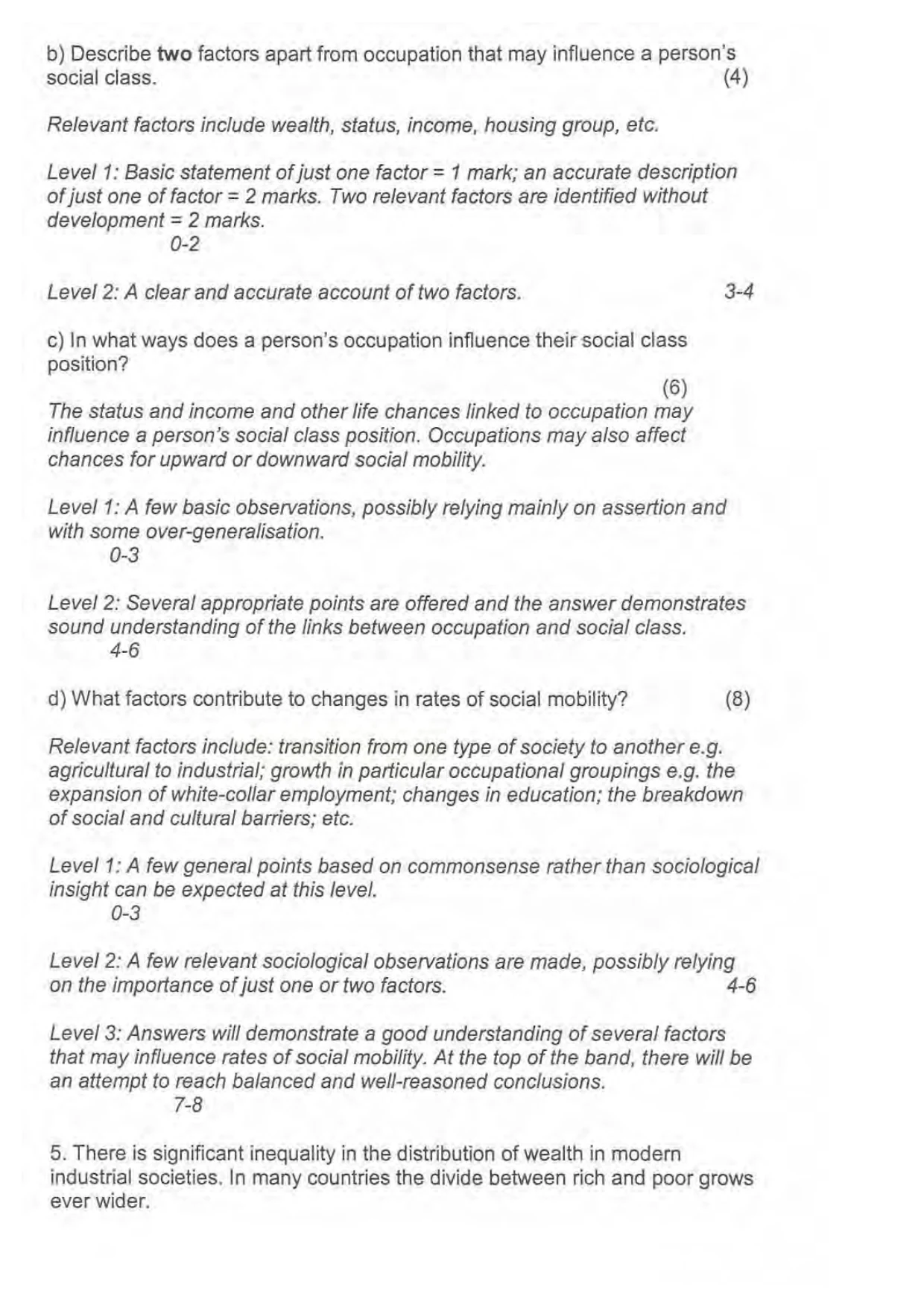 Mark scheme, page 9 of 13
