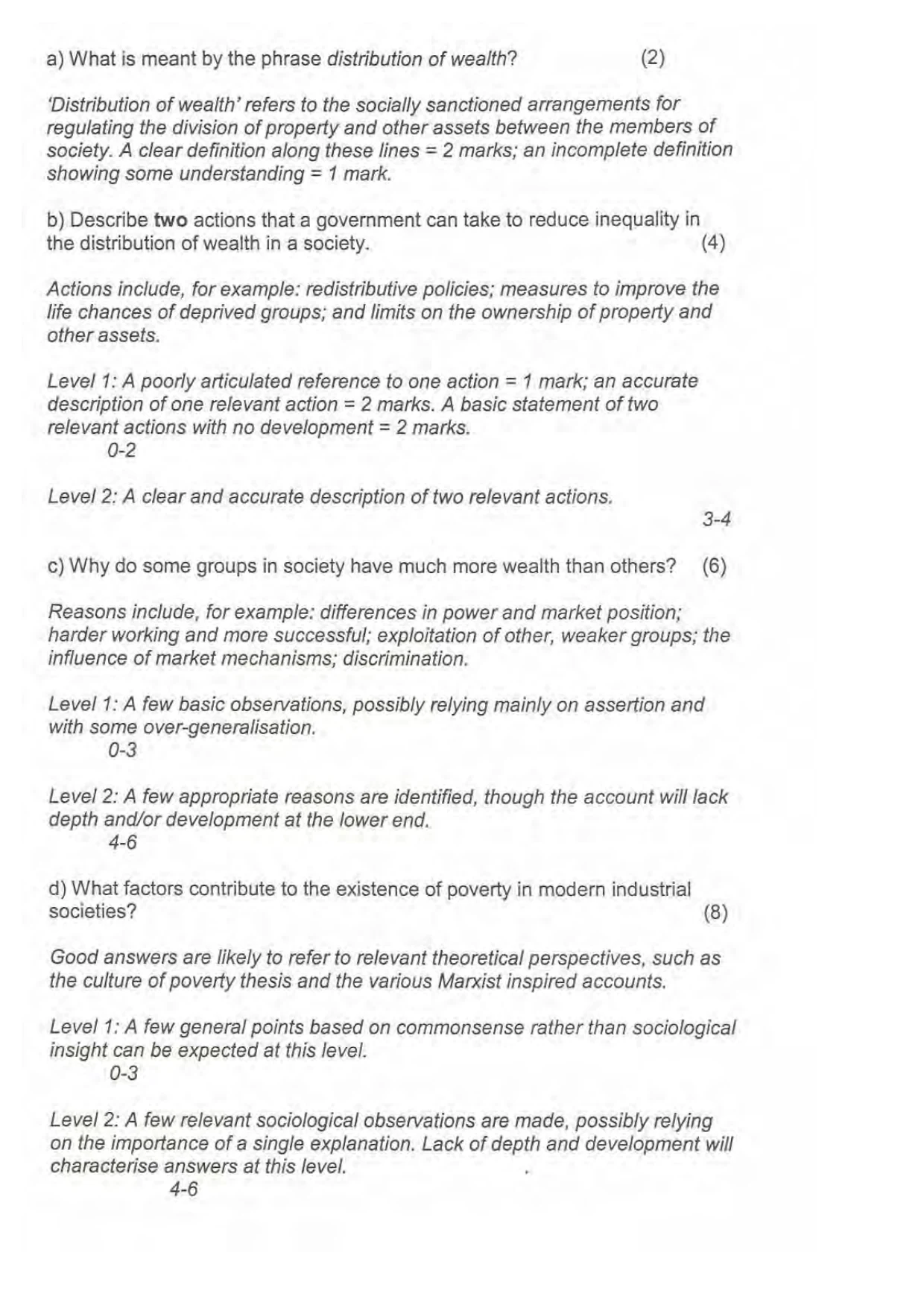Mark scheme, page 10 of 13