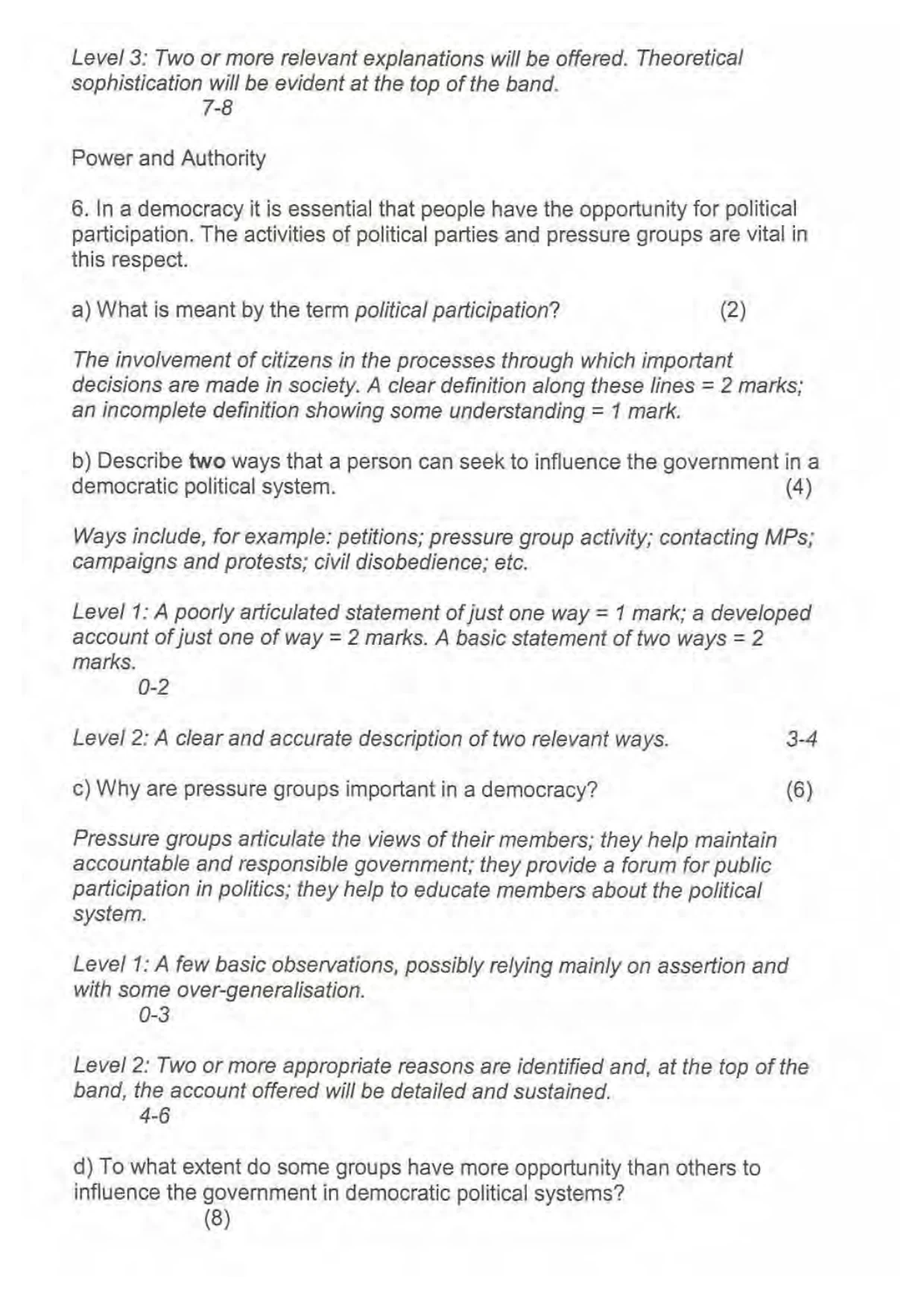 Mark scheme, page 11 of 13