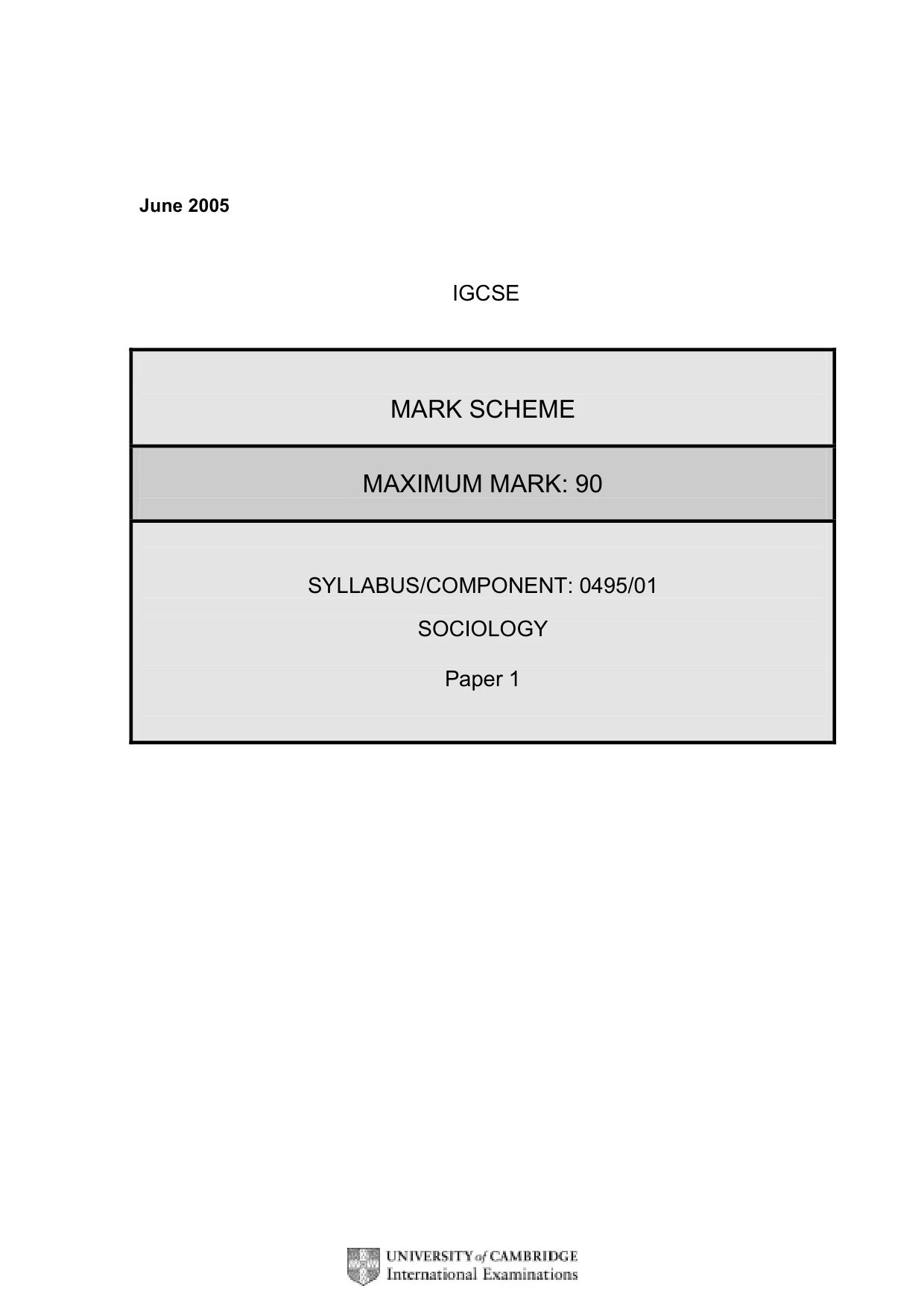 Mark scheme, page 3 of 8