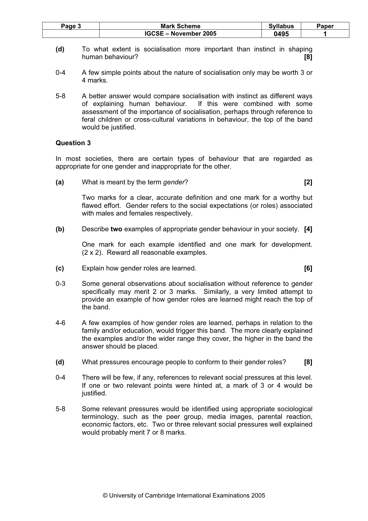Mark scheme, page 4 of 8