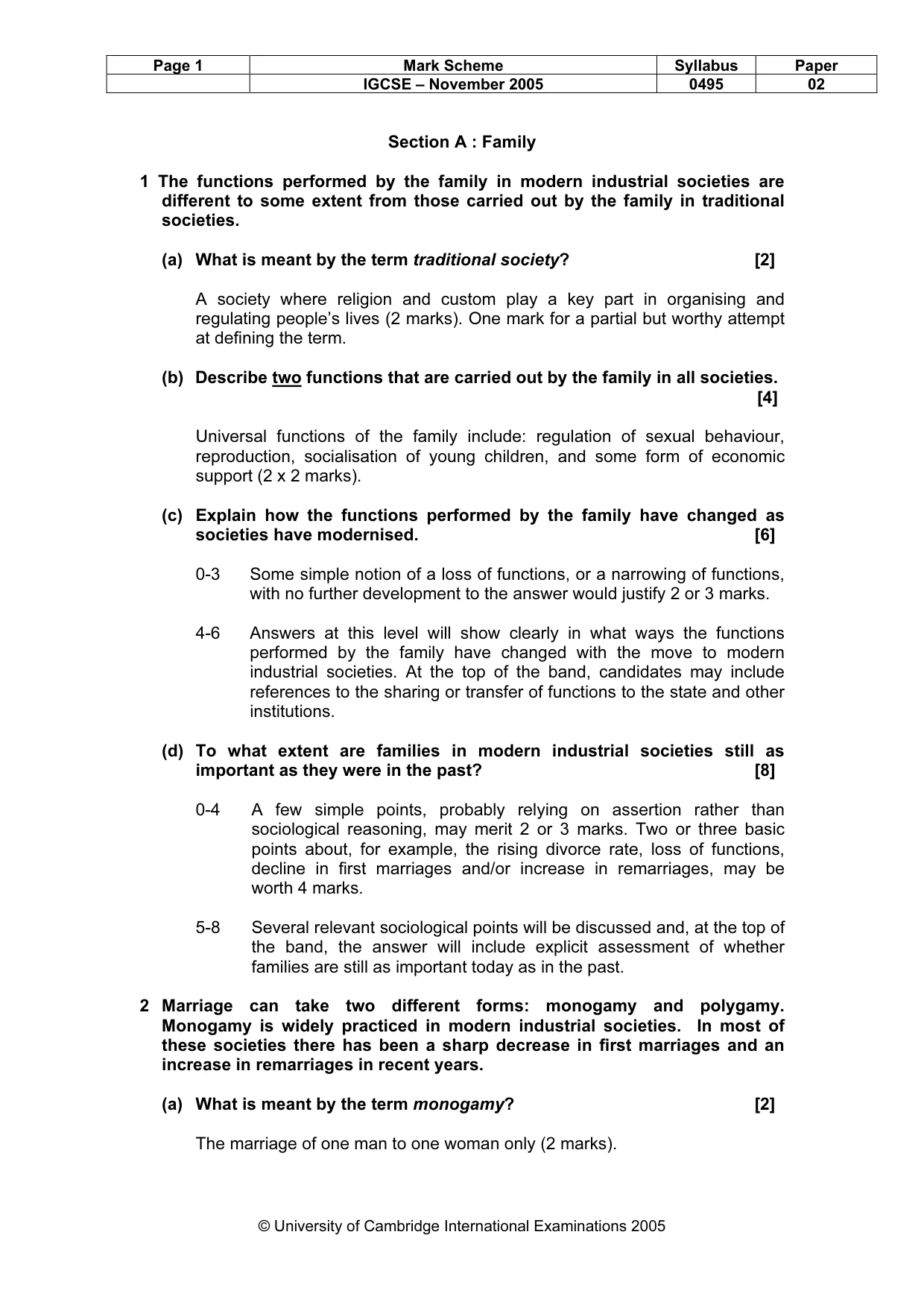 Mark scheme, page 2 of 8