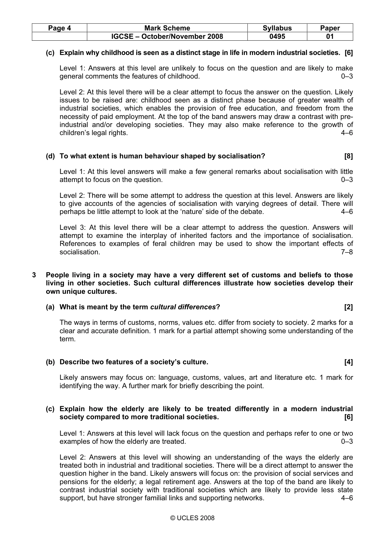 Mark scheme, page 4 of 8