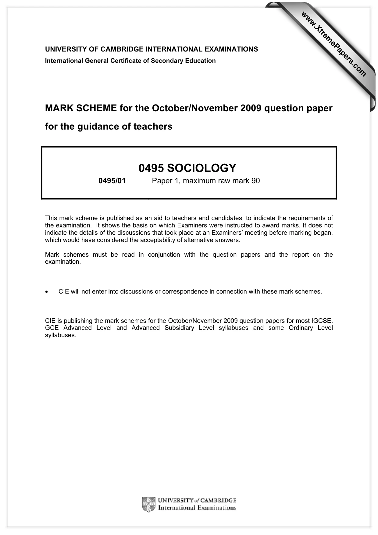 Mark scheme, page 1 of 9