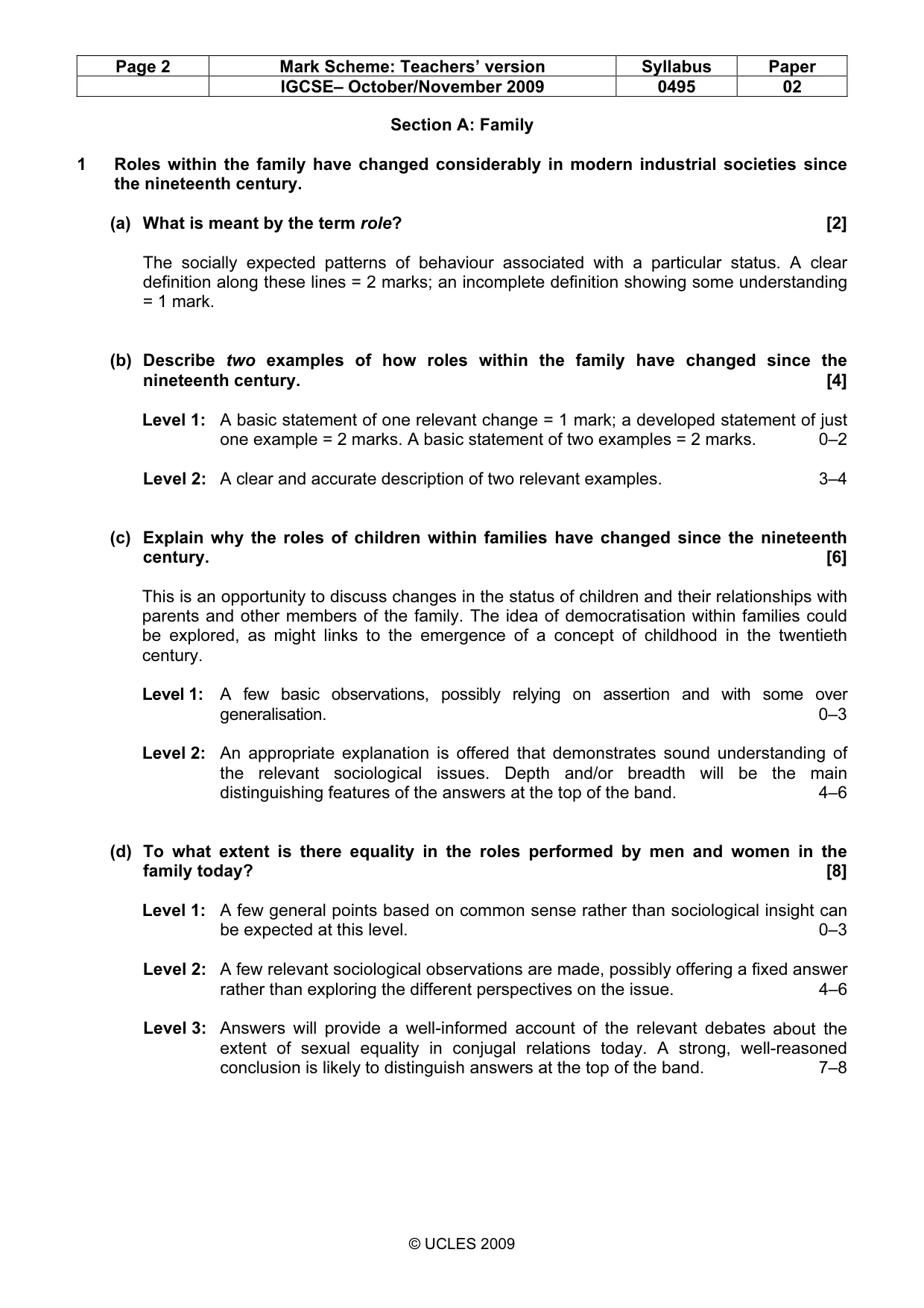 Mark scheme, page 2 of 8
