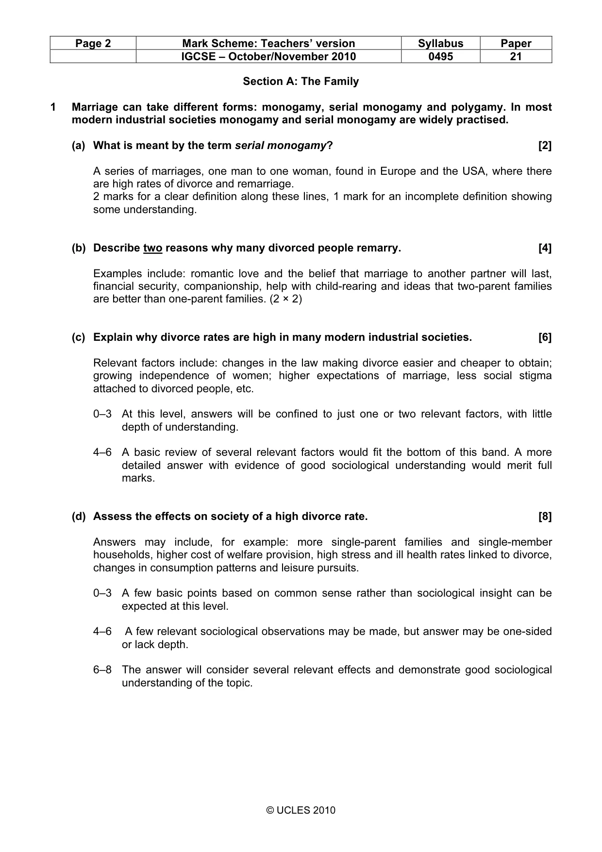 Mark scheme, page 2 of 9