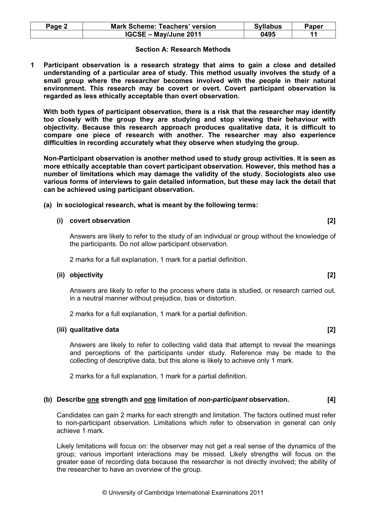 Mark scheme, page 2 of 9