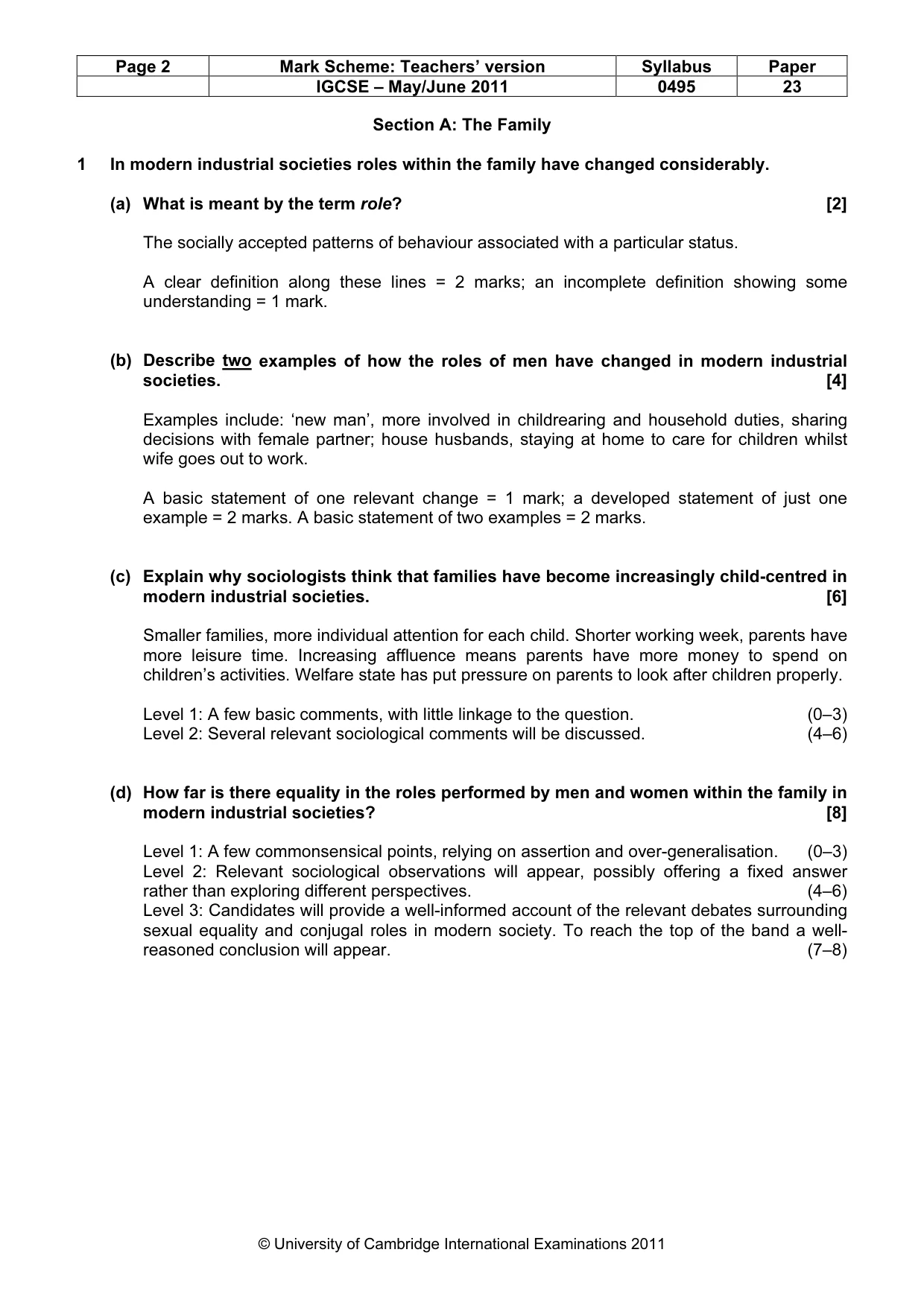 Mark scheme, page 2 of 9