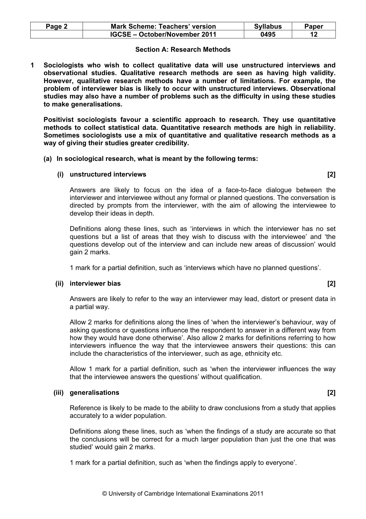 Mark scheme, page 2 of 12