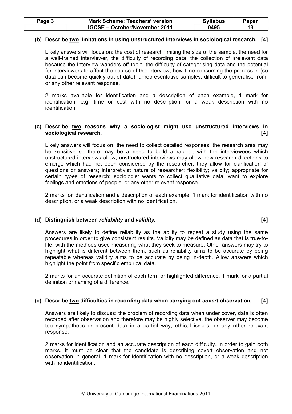 Mark scheme, page 3 of 12