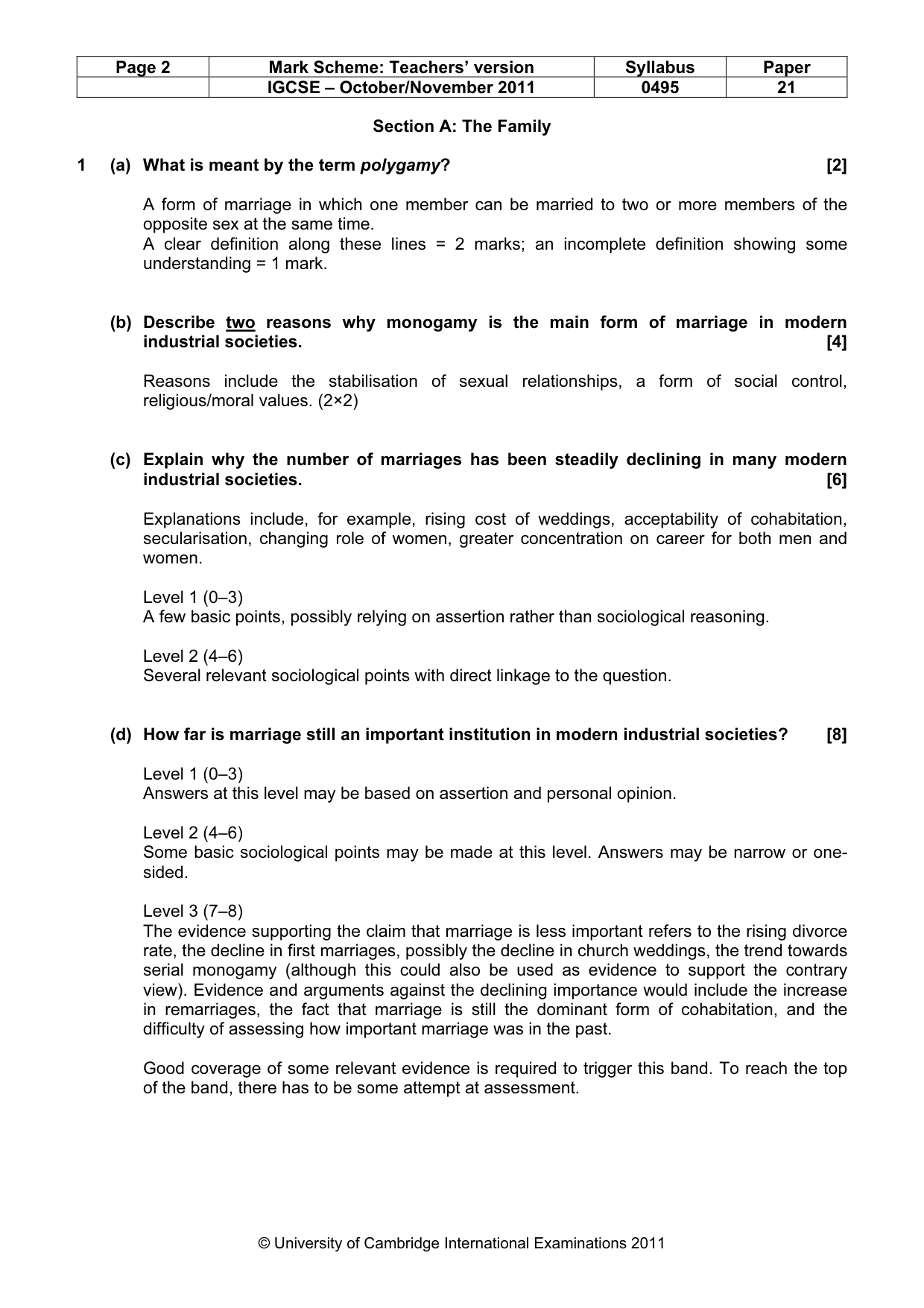 Mark scheme, page 2 of 9
