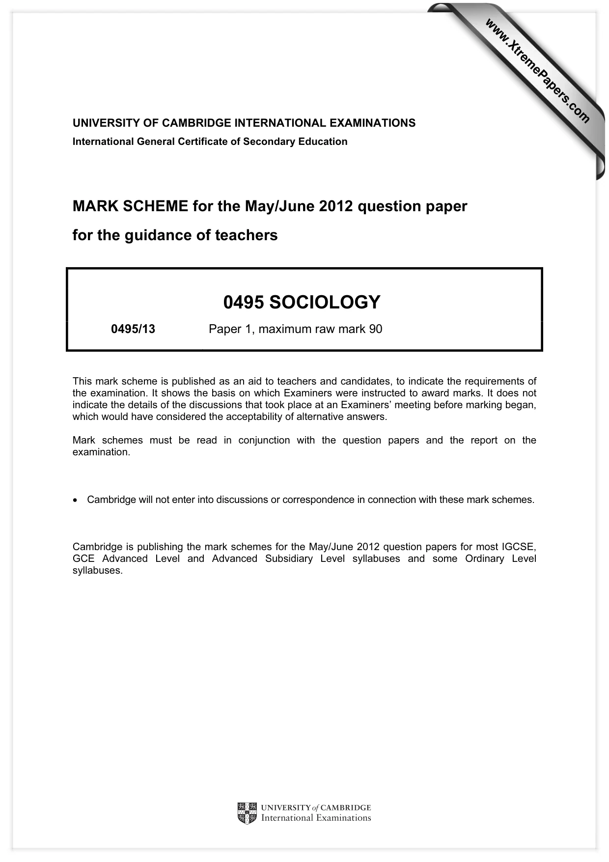 Mark scheme, page 1 of 10