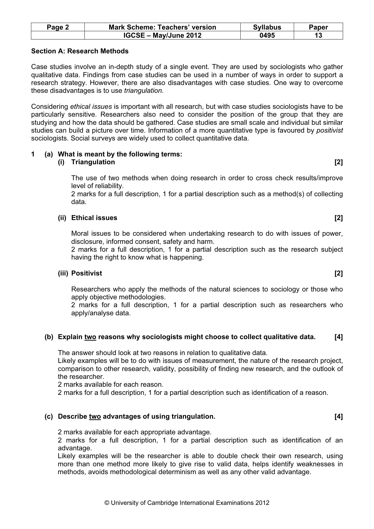 Mark scheme, page 2 of 10