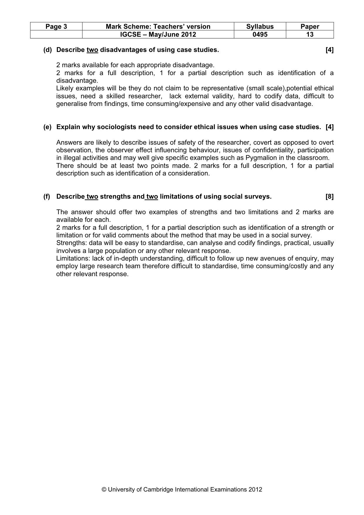 Mark scheme, page 3 of 10