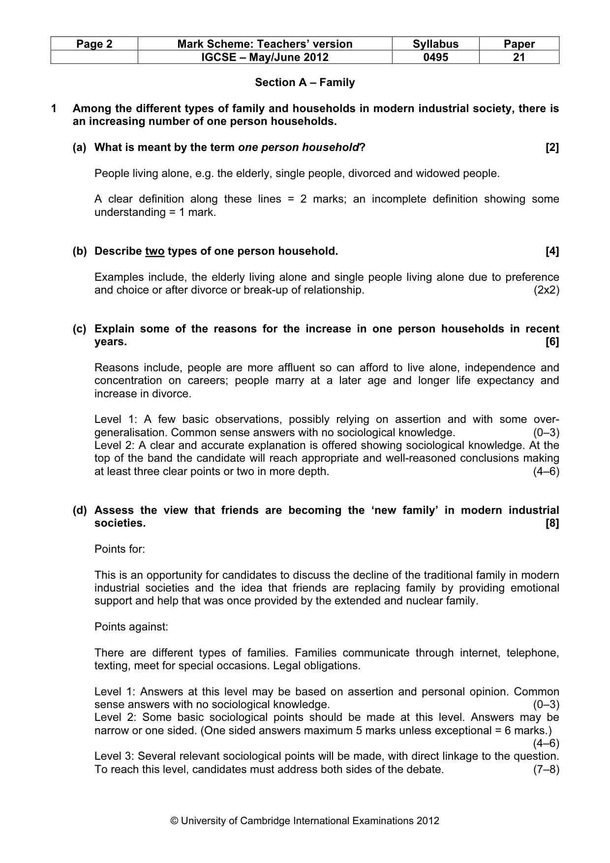Mark scheme, page 2 of 12