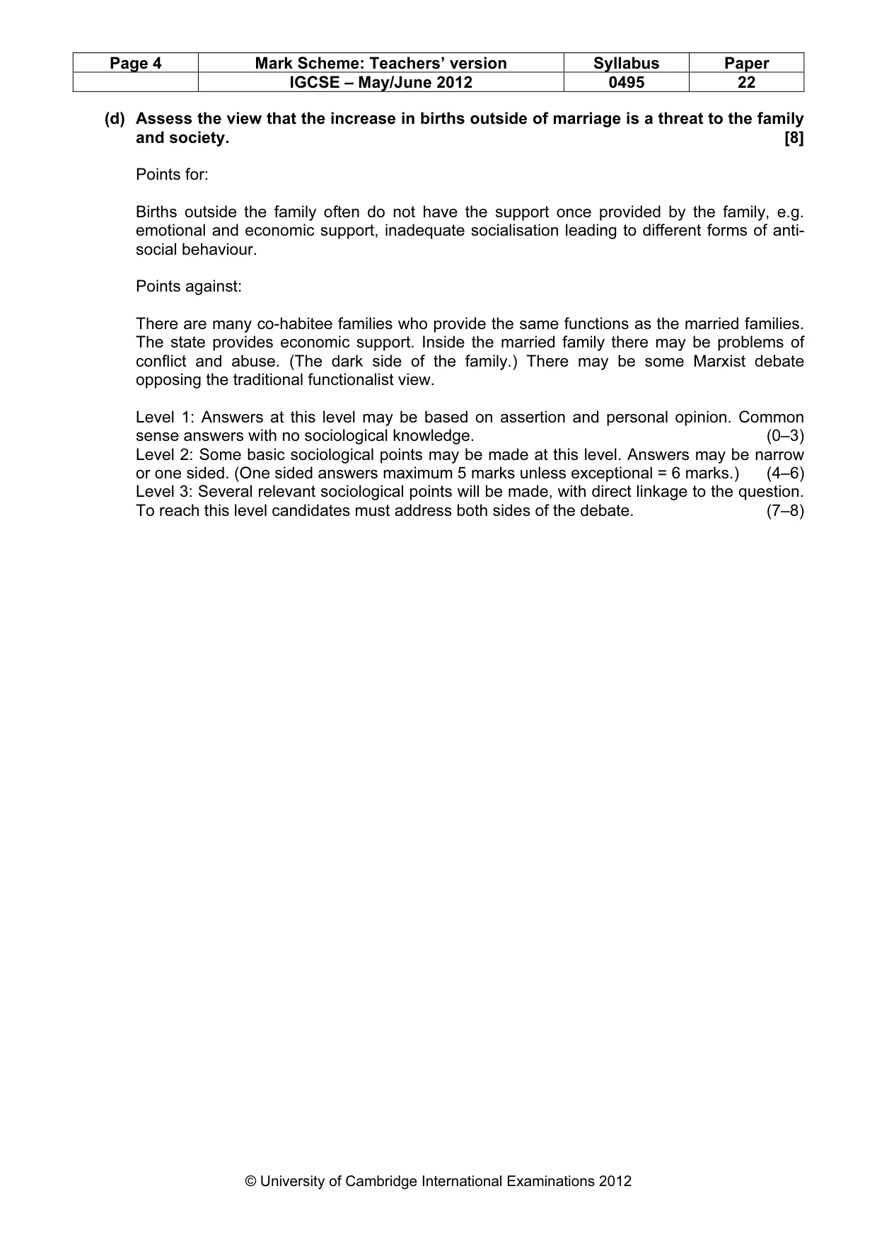 Mark scheme, page 4 of 12