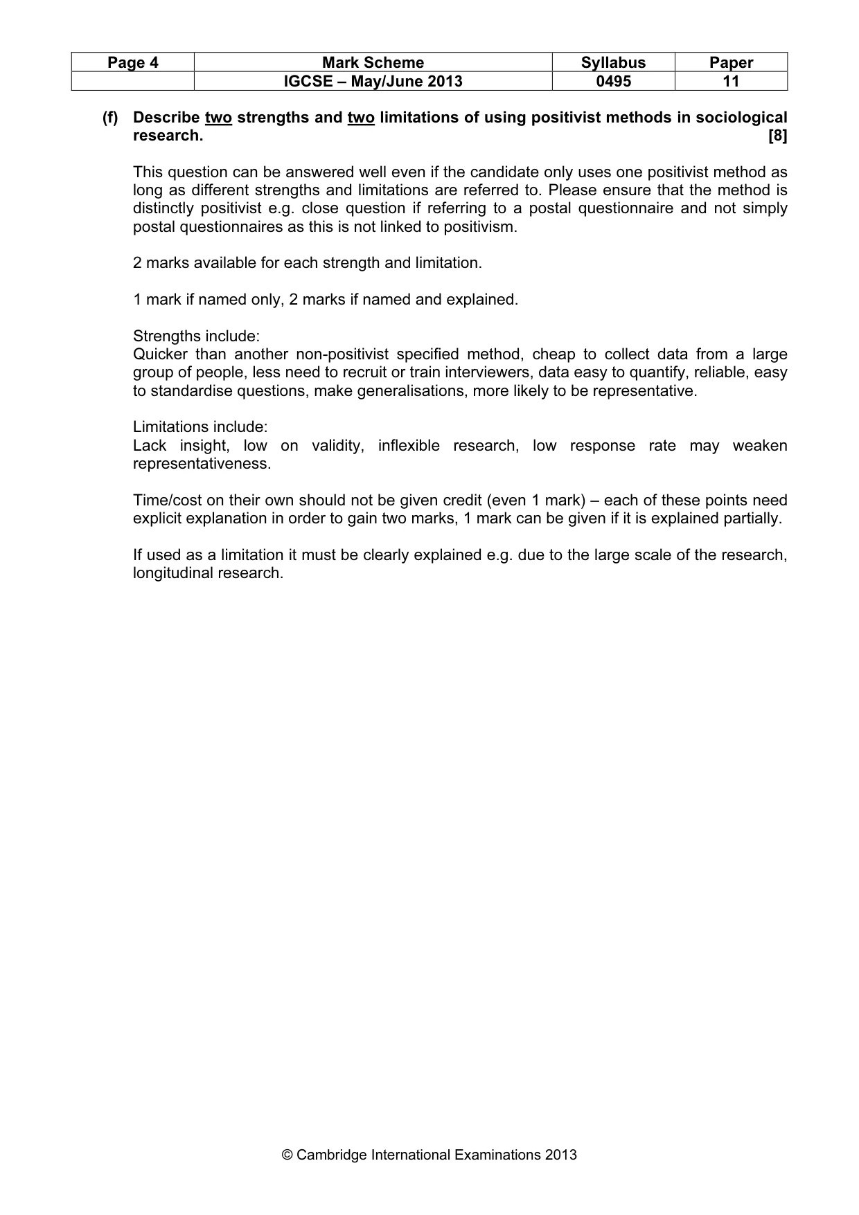 Mark scheme, page 4 of 13