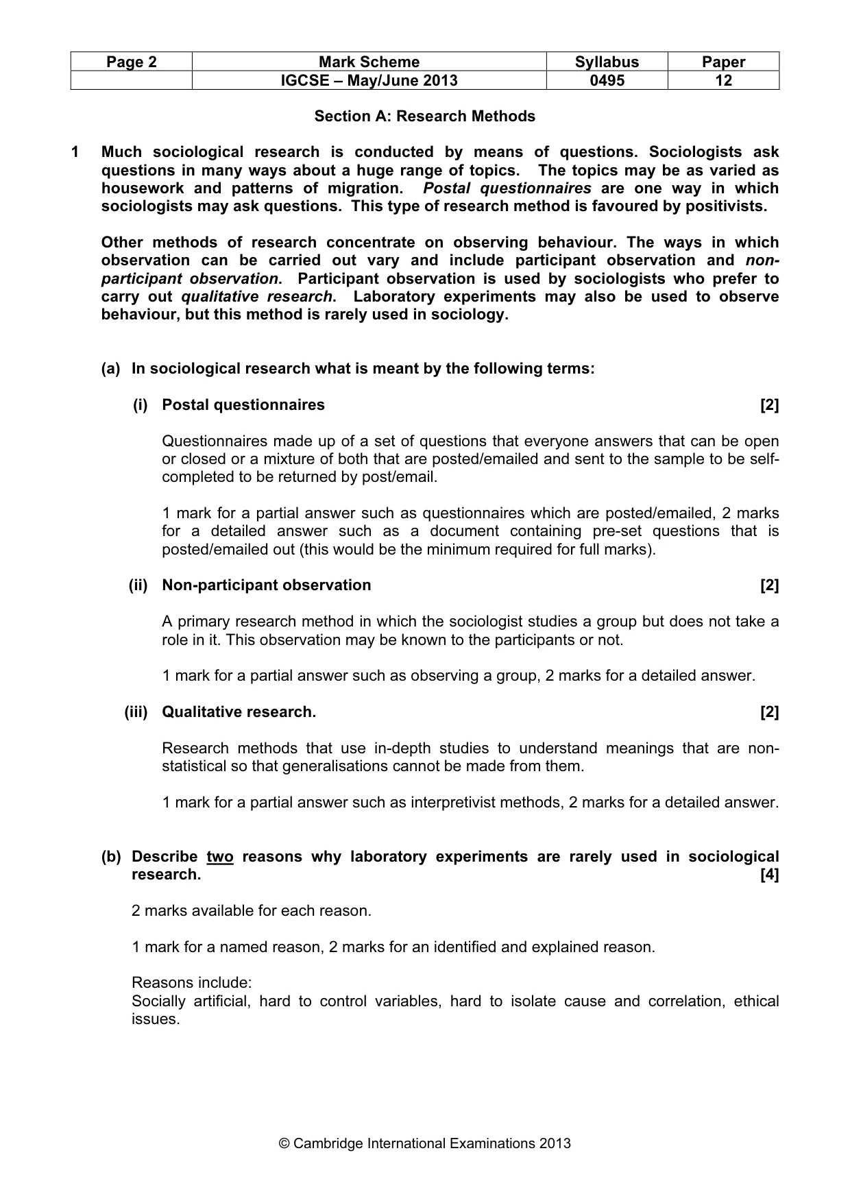 Mark scheme, page 2 of 13