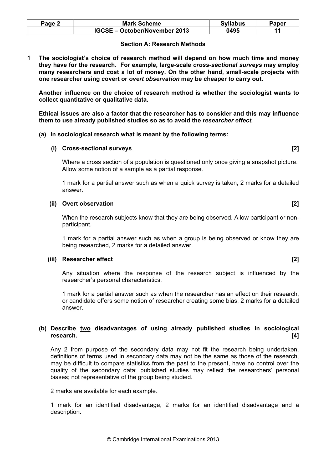 Mark scheme, page 2 of 9