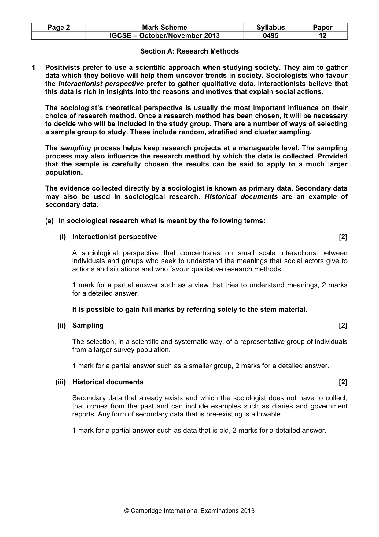 Mark scheme, page 2 of 12