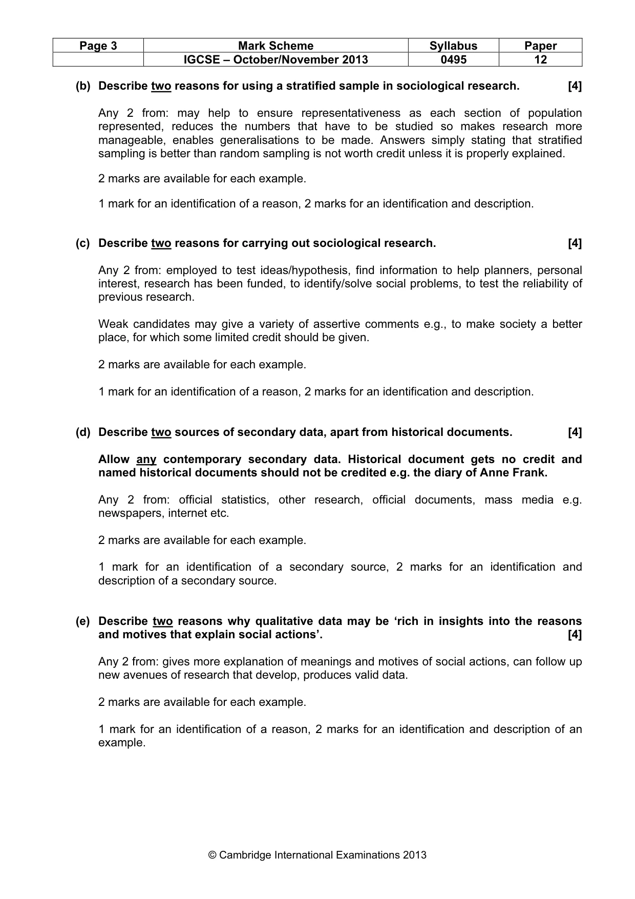 Mark scheme, page 3 of 12