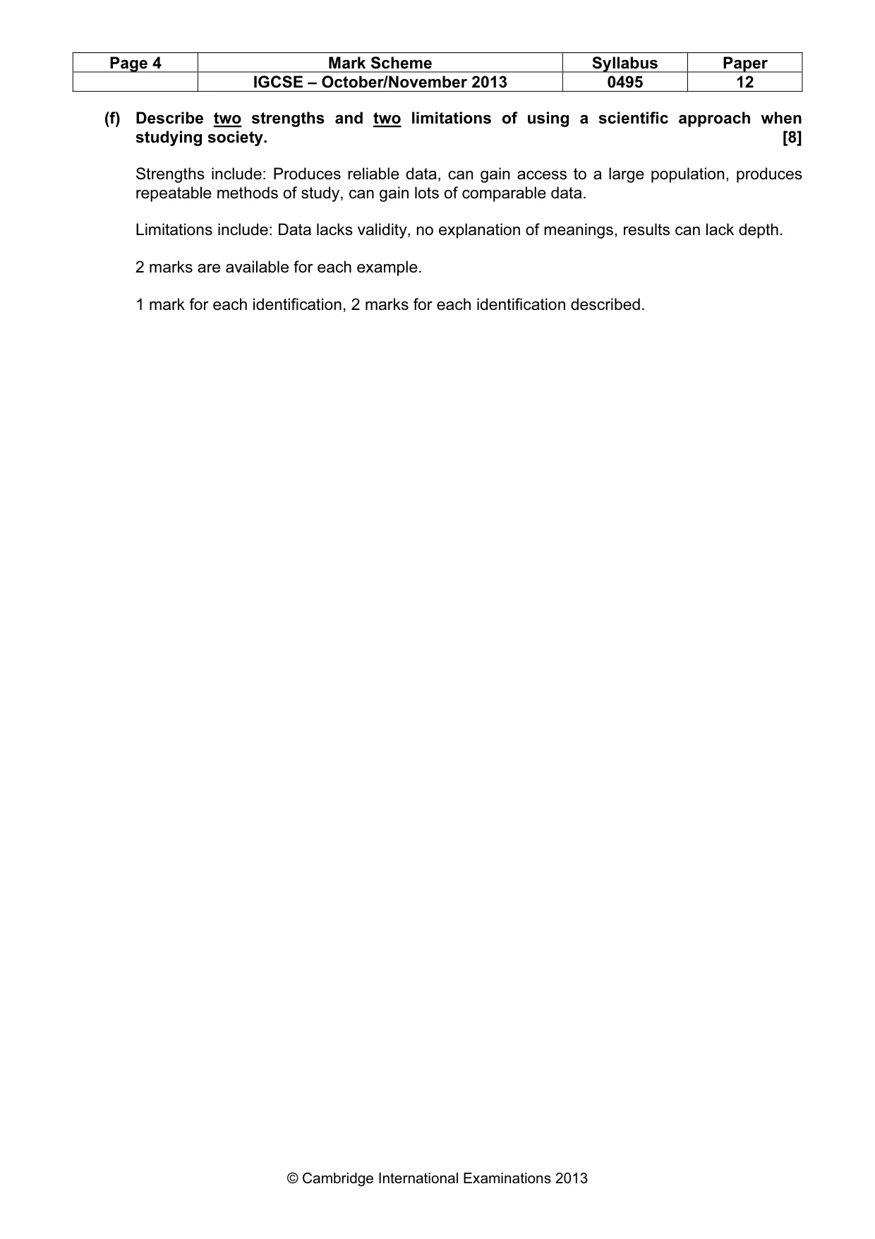Mark scheme, page 4 of 12