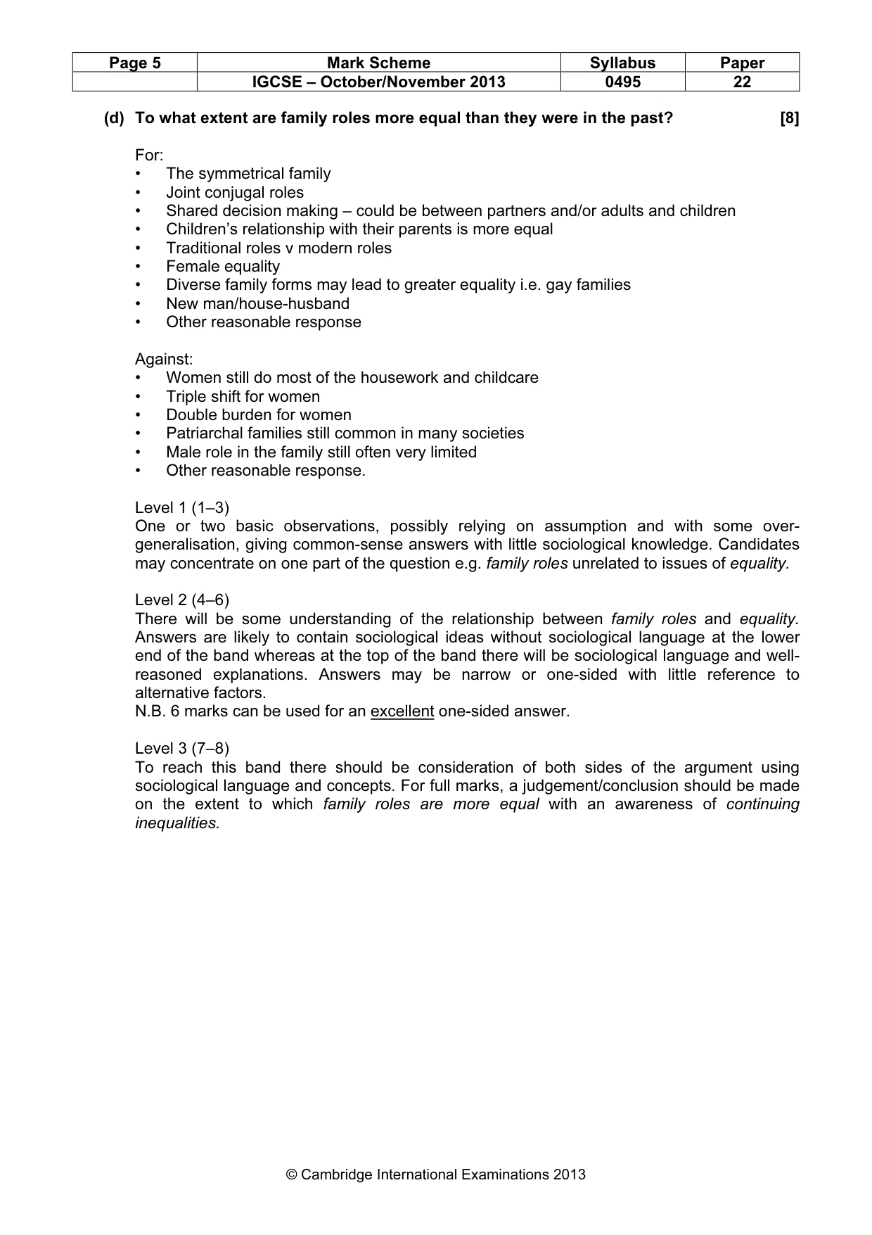 Mark scheme, page 5 of 17