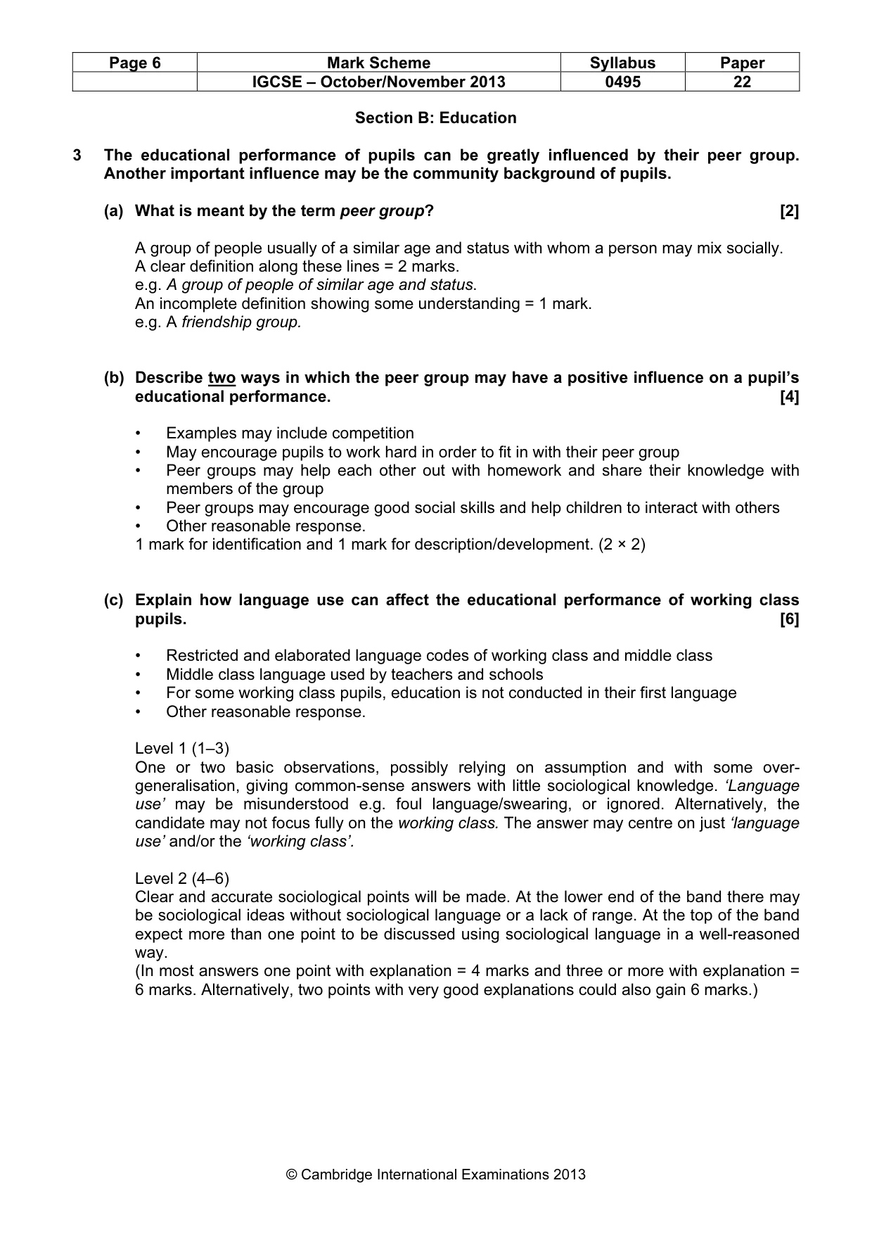 Mark scheme, page 6 of 17