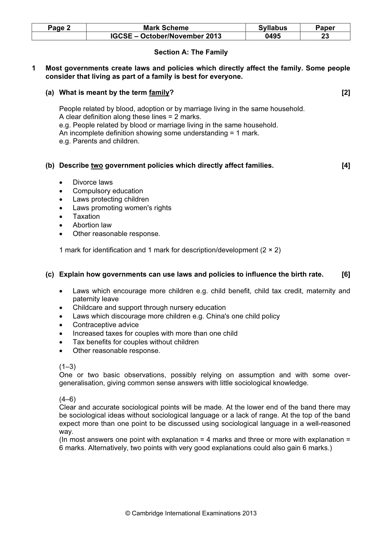 Mark scheme, page 2 of 17