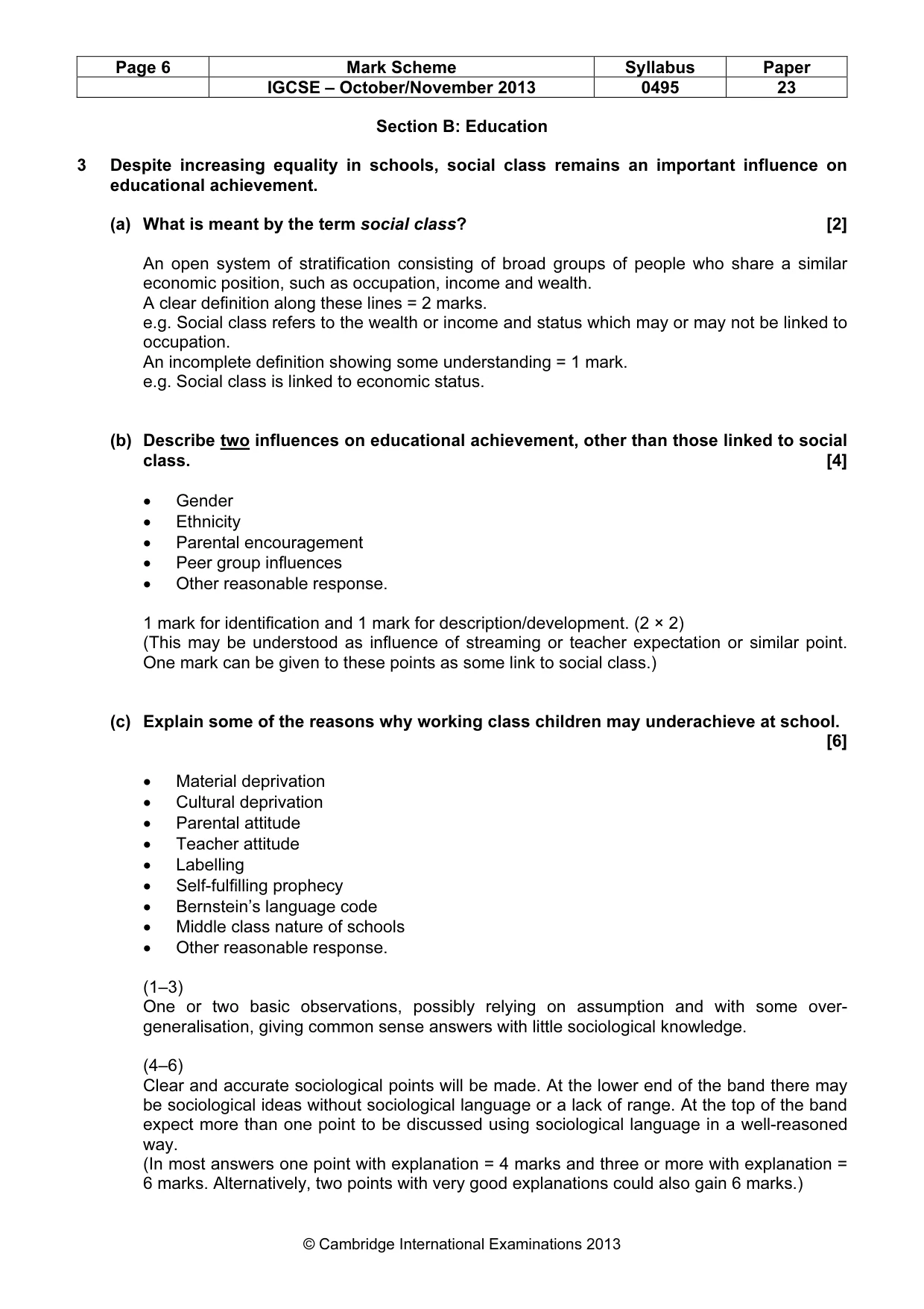 Mark scheme, page 6 of 17