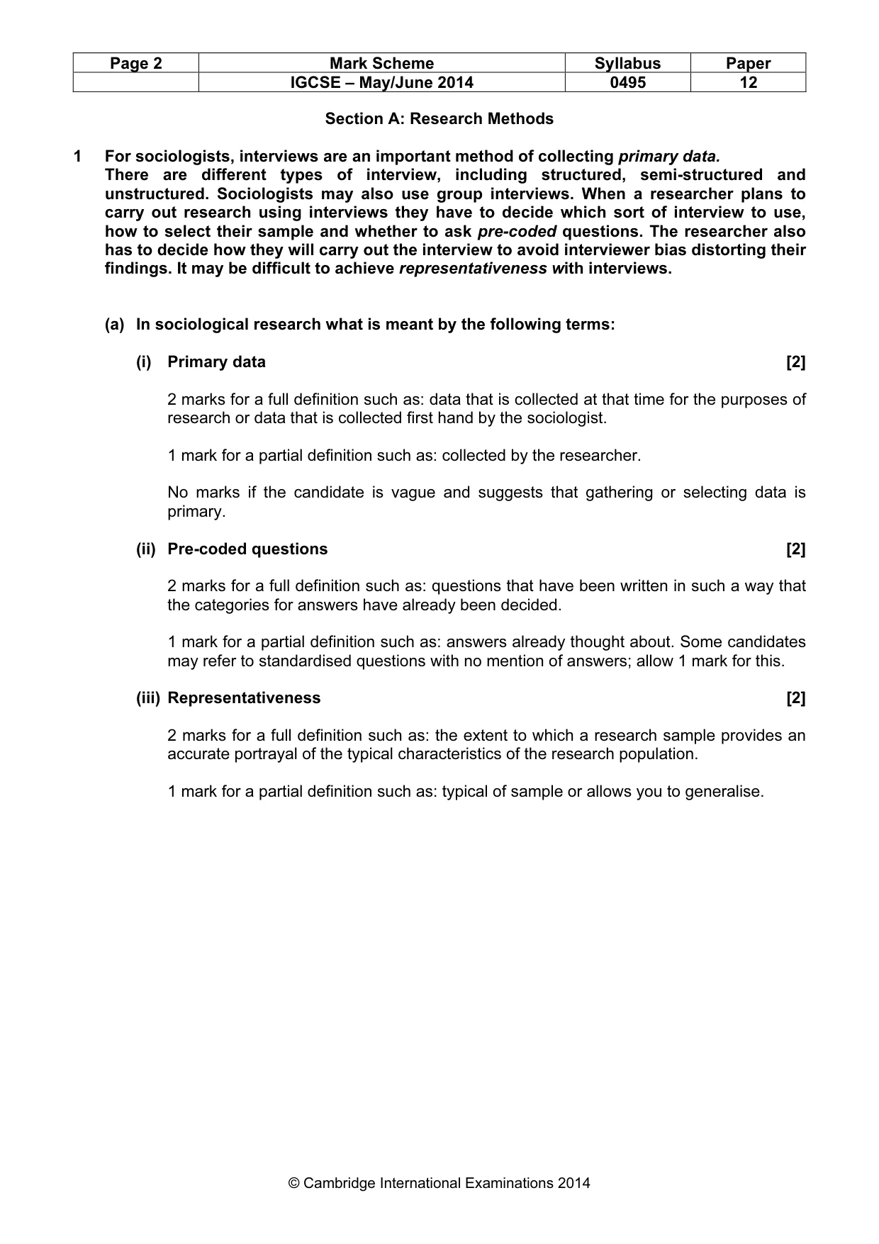 Mark scheme, page 2 of 17