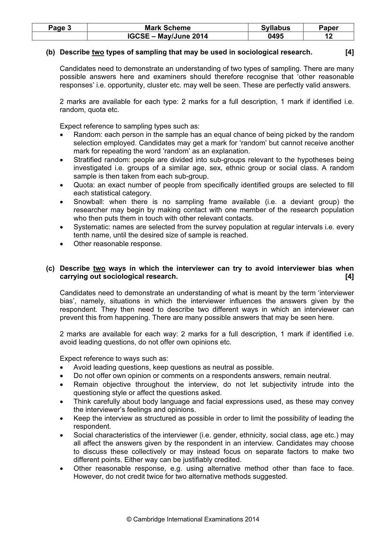 Mark scheme, page 3 of 17