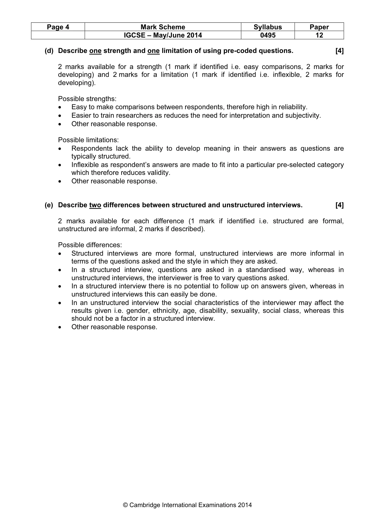 Mark scheme, page 4 of 17