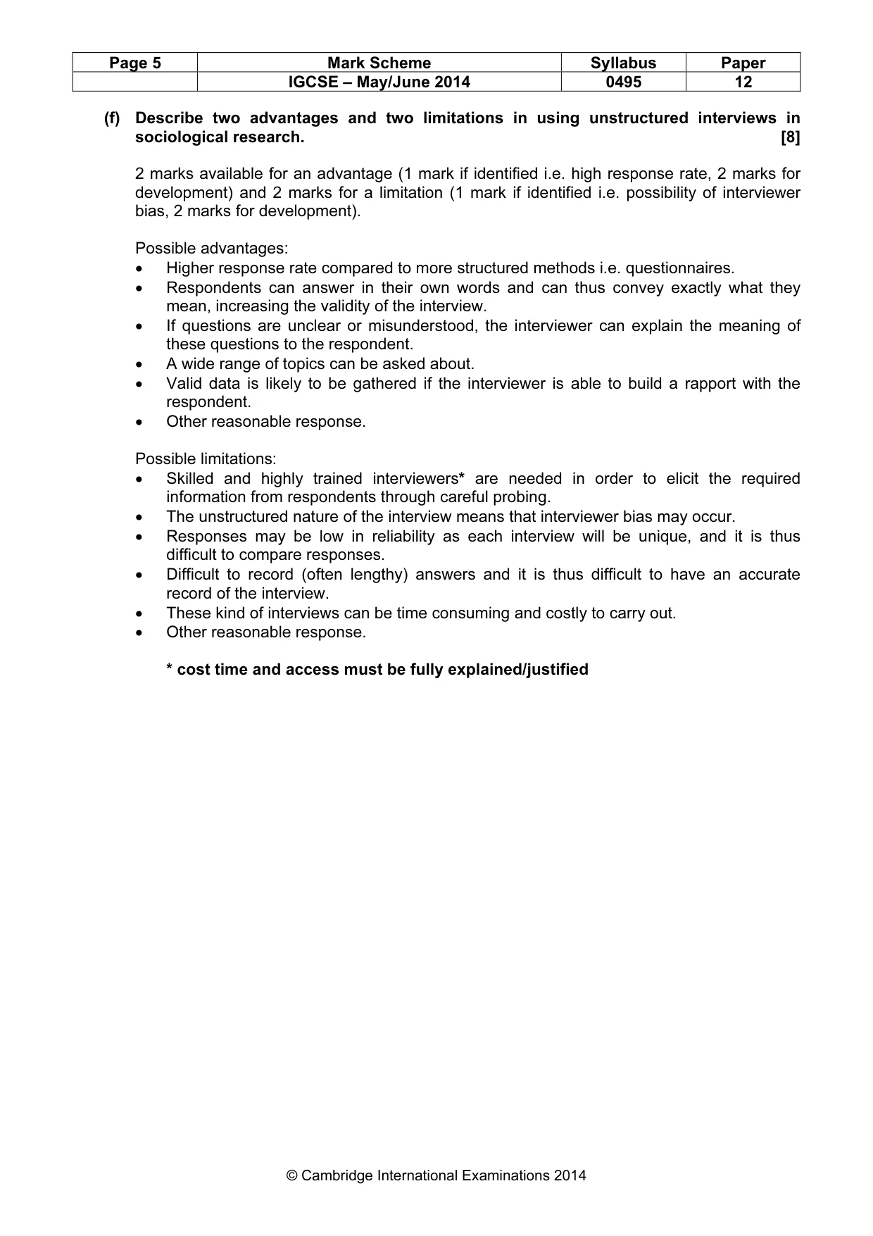 Mark scheme, page 5 of 17