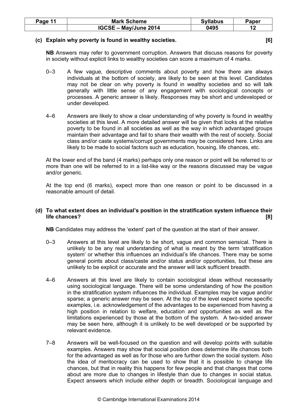 Mark scheme, page 11 of 17