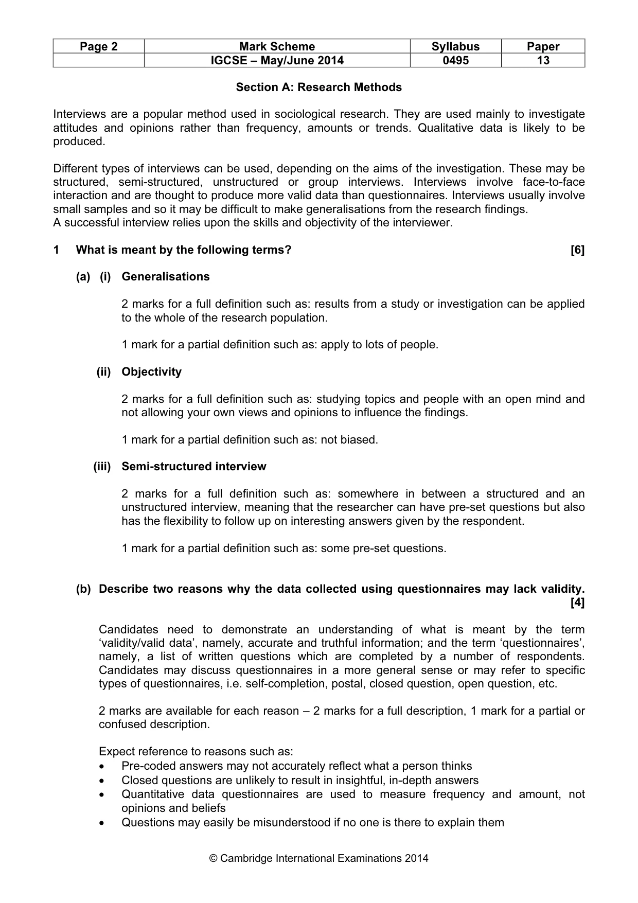 Mark scheme, page 2 of 17