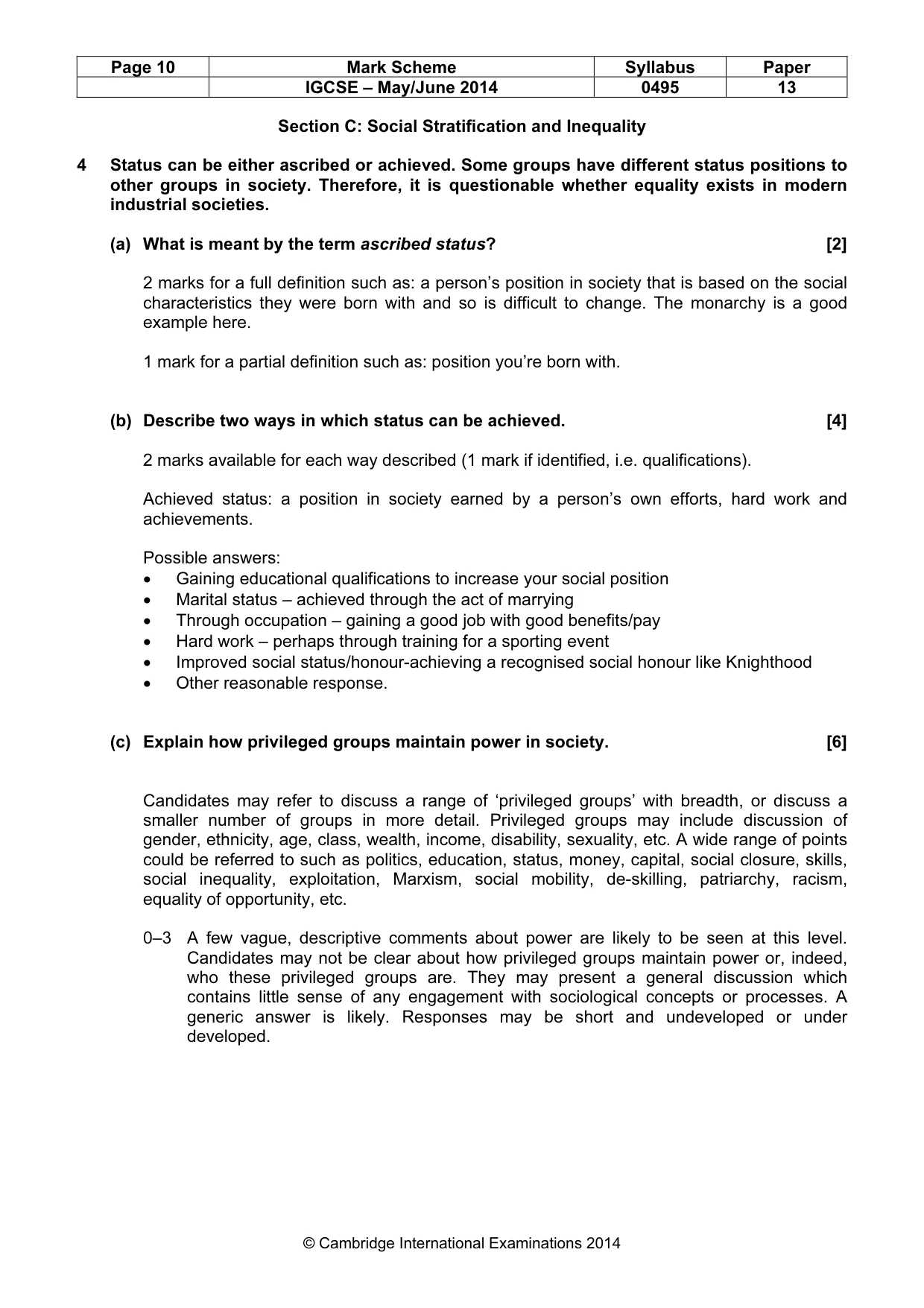Mark scheme, page 10 of 17