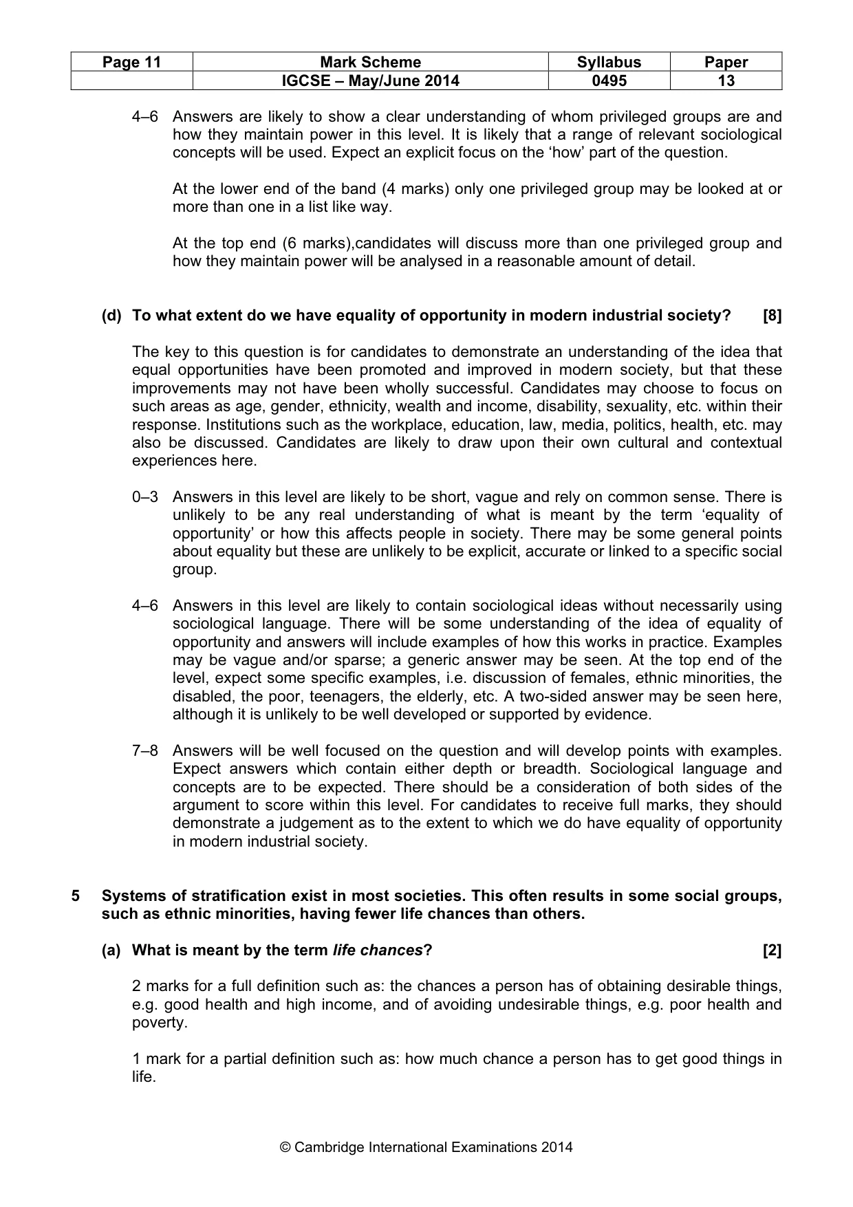 Mark scheme, page 11 of 17