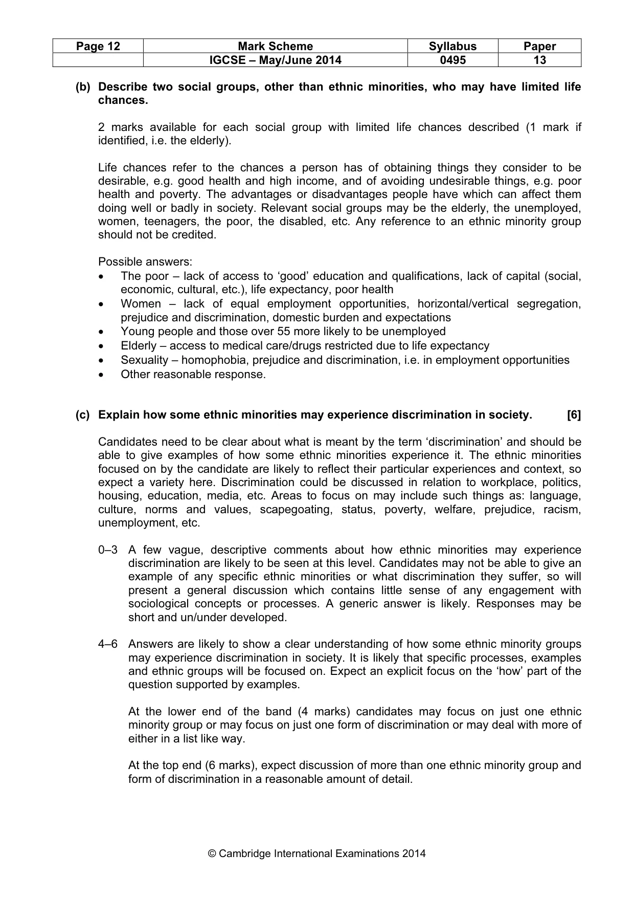 Mark scheme, page 12 of 17