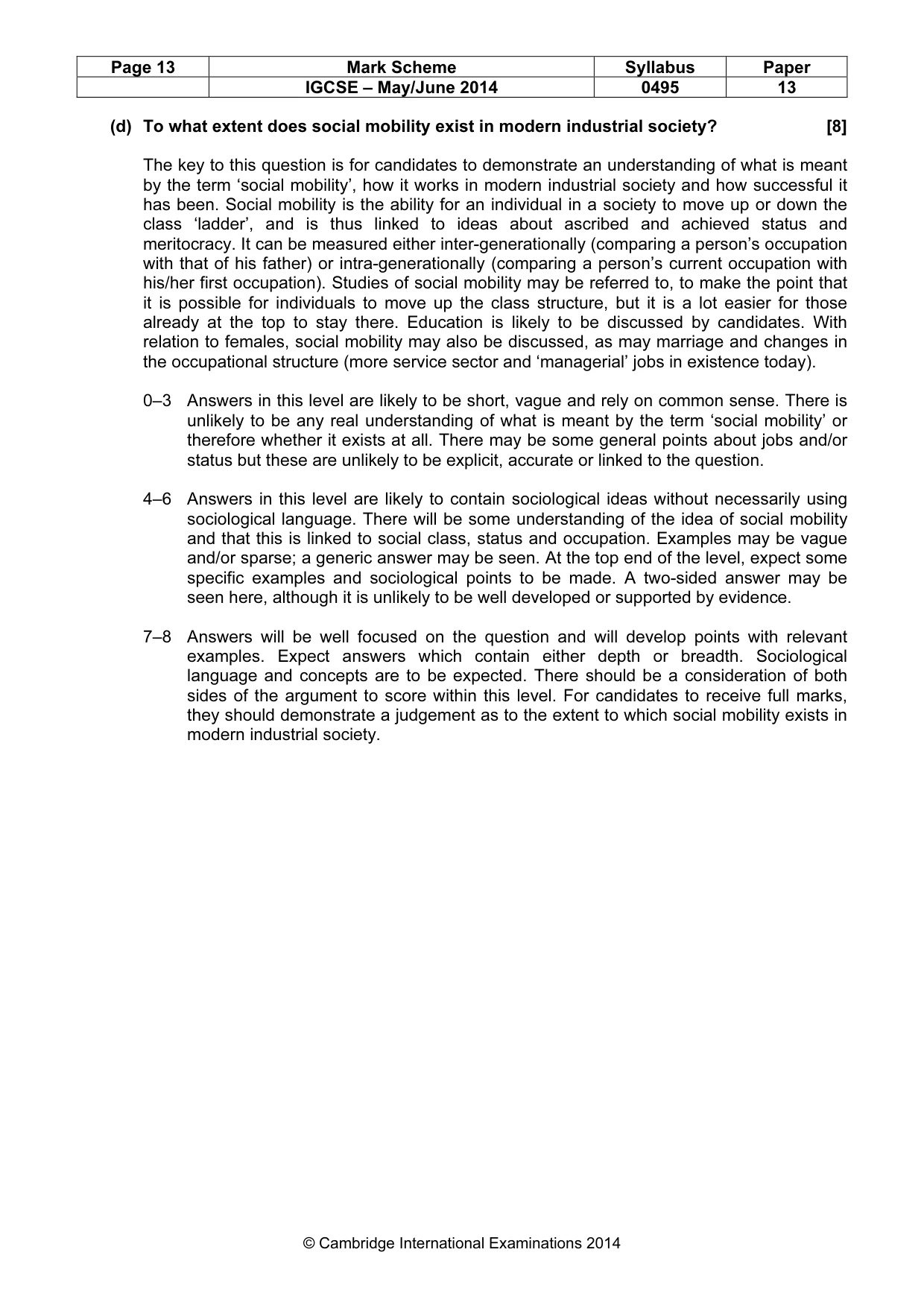 Mark scheme, page 13 of 17