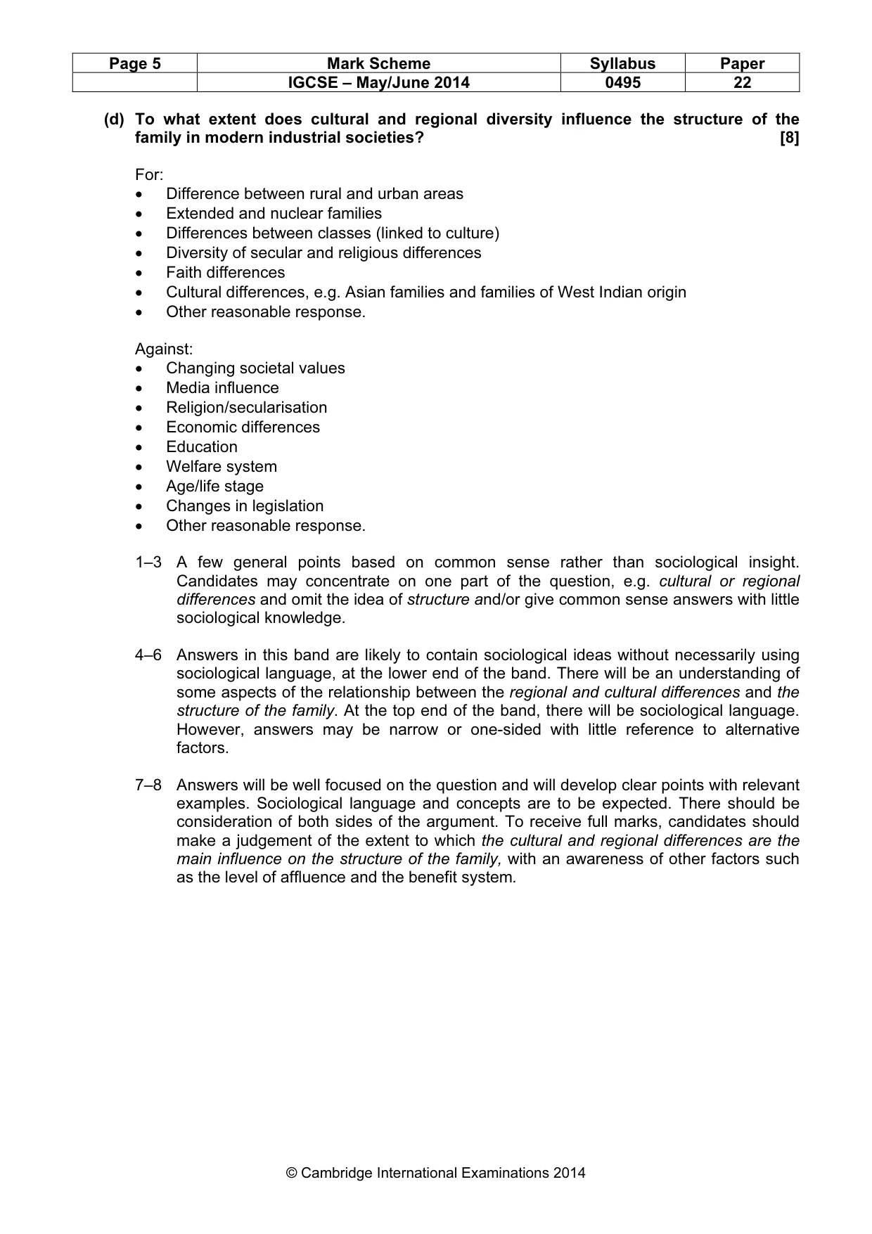 Mark scheme, page 5 of 18