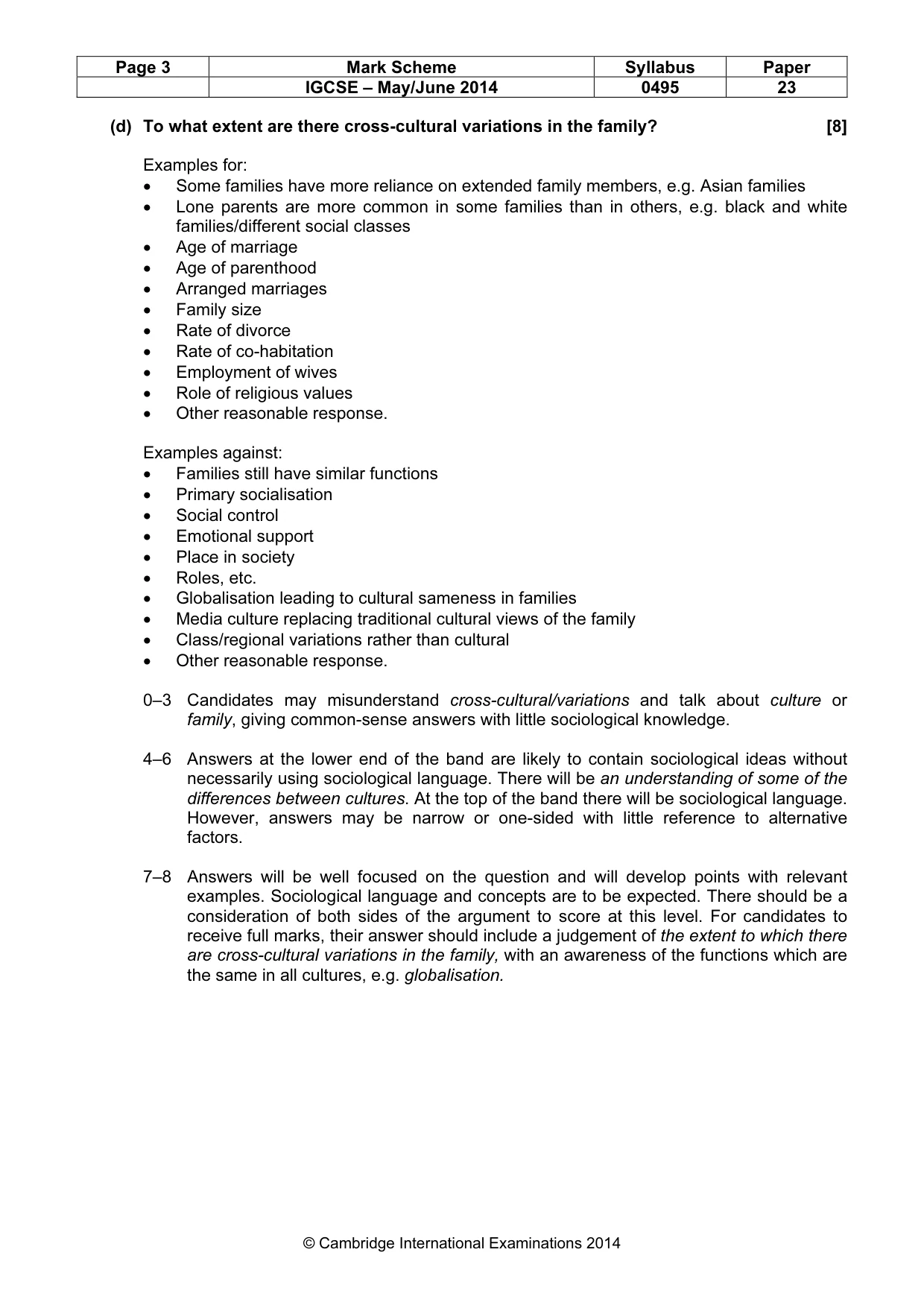 Mark scheme, page 3 of 17