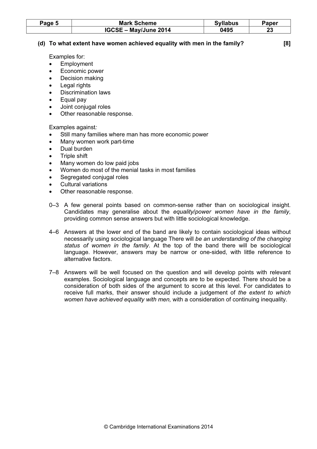 Mark scheme, page 5 of 17