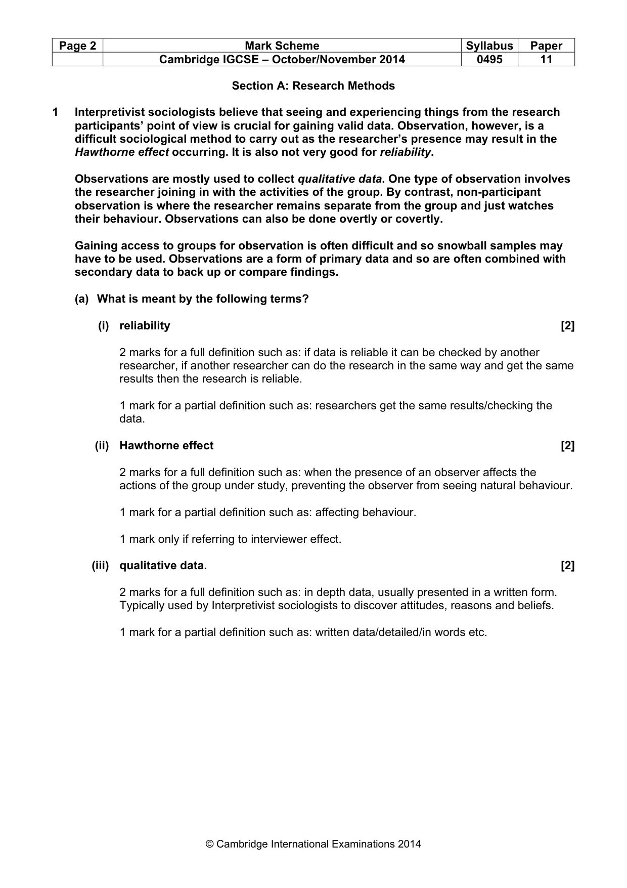 Mark scheme, page 2 of 19